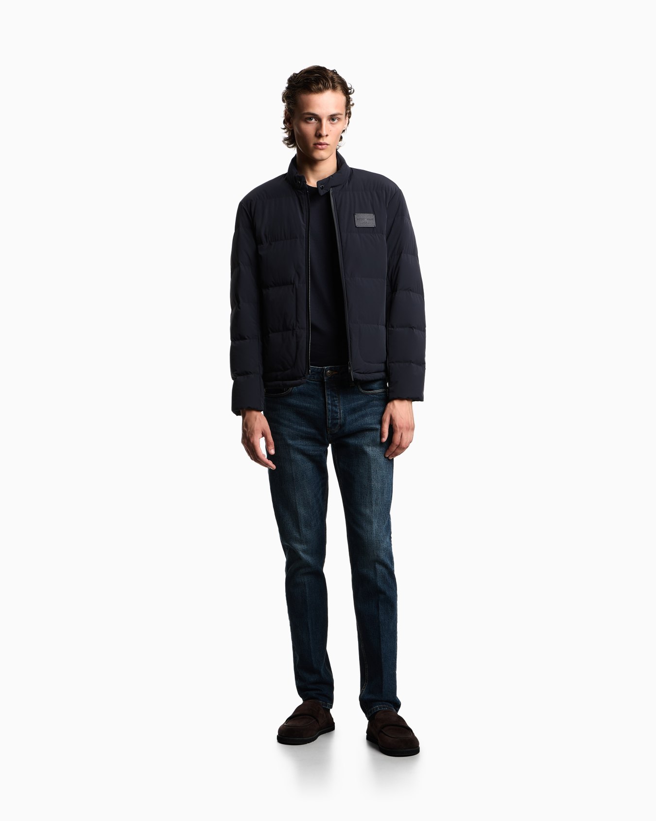 J75 slim-fit, stone-washed stretch-denim jeans Slide 2
