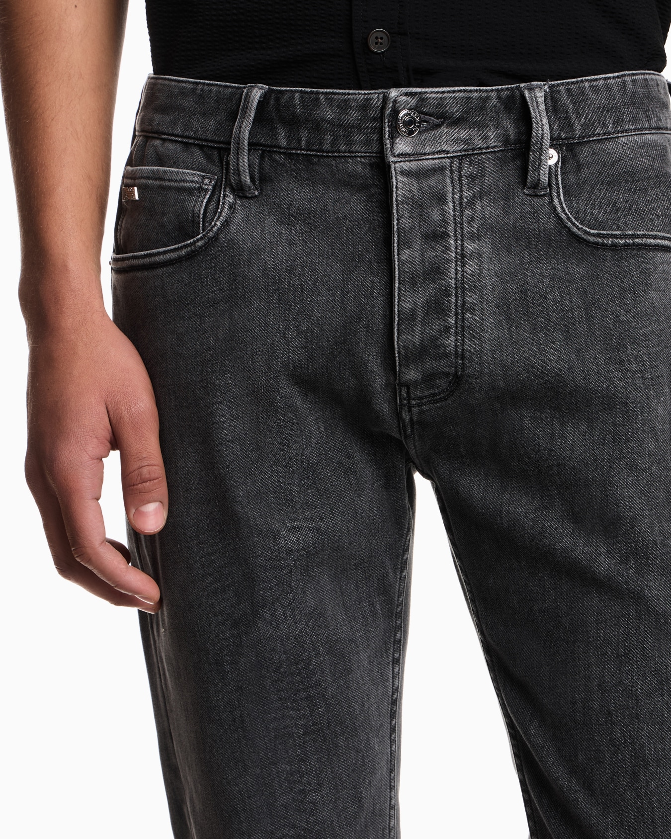 Jean J75 coupe slim en denim stretch stone wash Diapositive 3