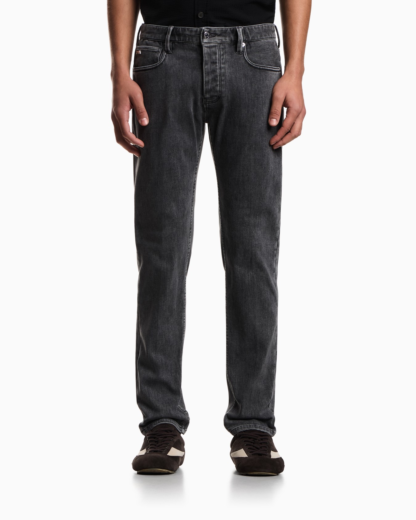 Jean J75 coupe slim en denim stretch stone wash Diapositive 2