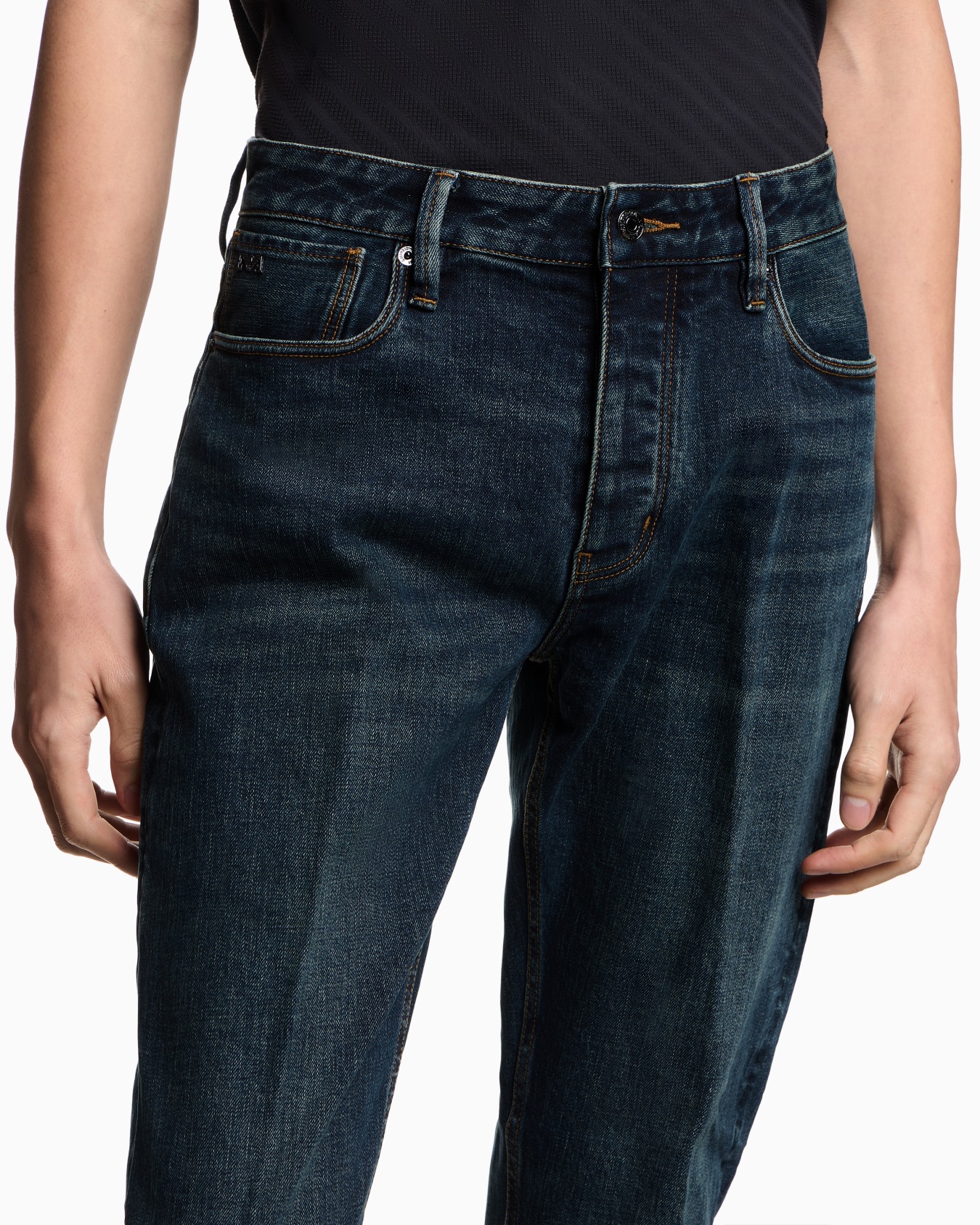 J75 slim-fit, stone-washed 13.5-oz comfort stretch-denim jeans Slide 4