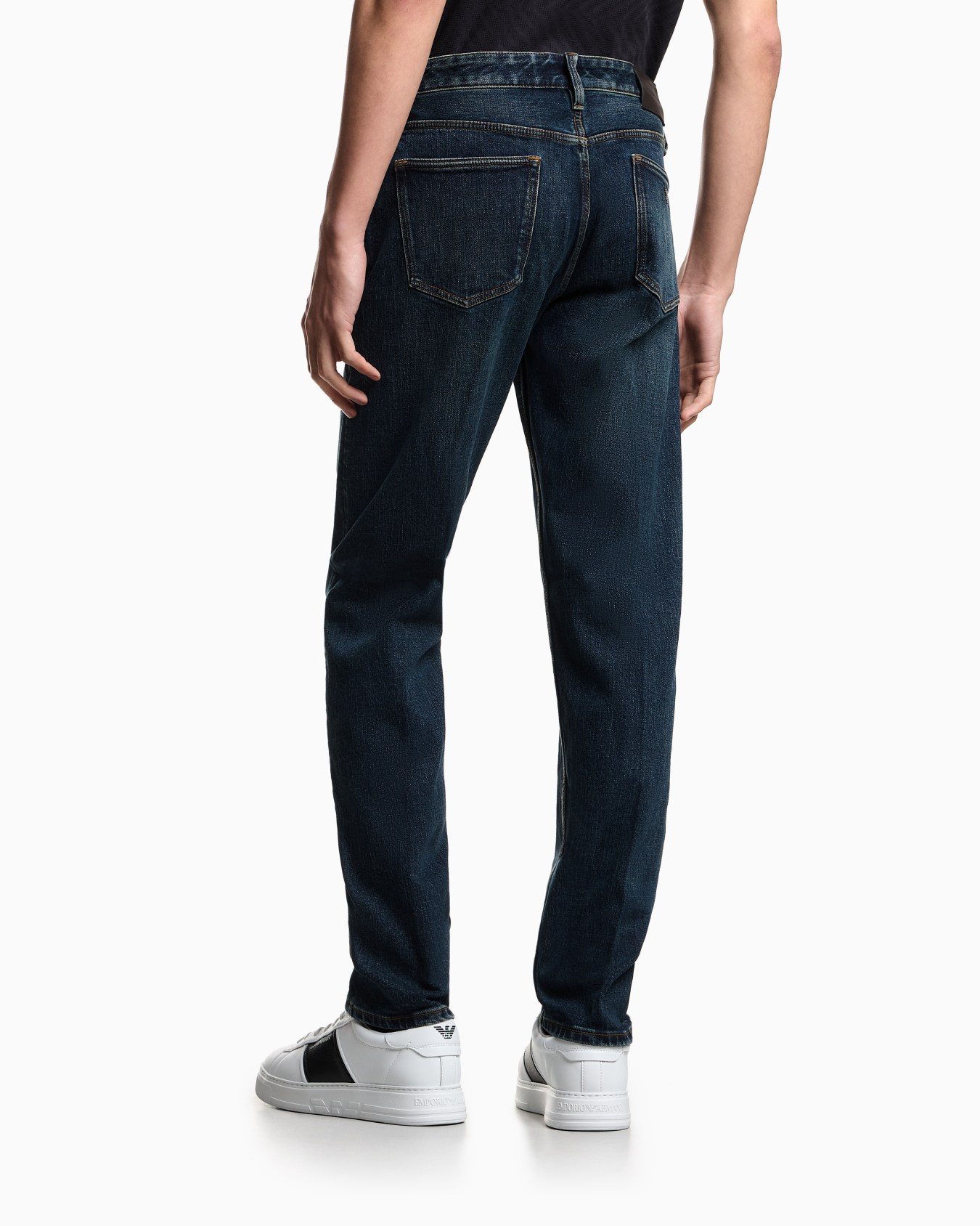 J75 slim-fit, stone-washed 13.5-oz comfort stretch-denim jeans Slide 2