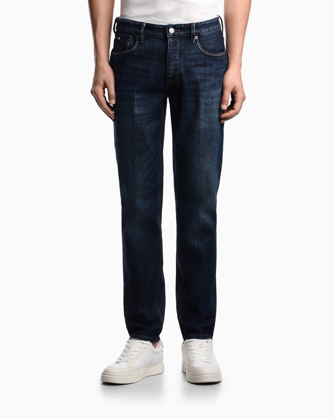 J75 slim-fit, stone-washed 8.6-oz comfort stretch-denim jeans Slide 3