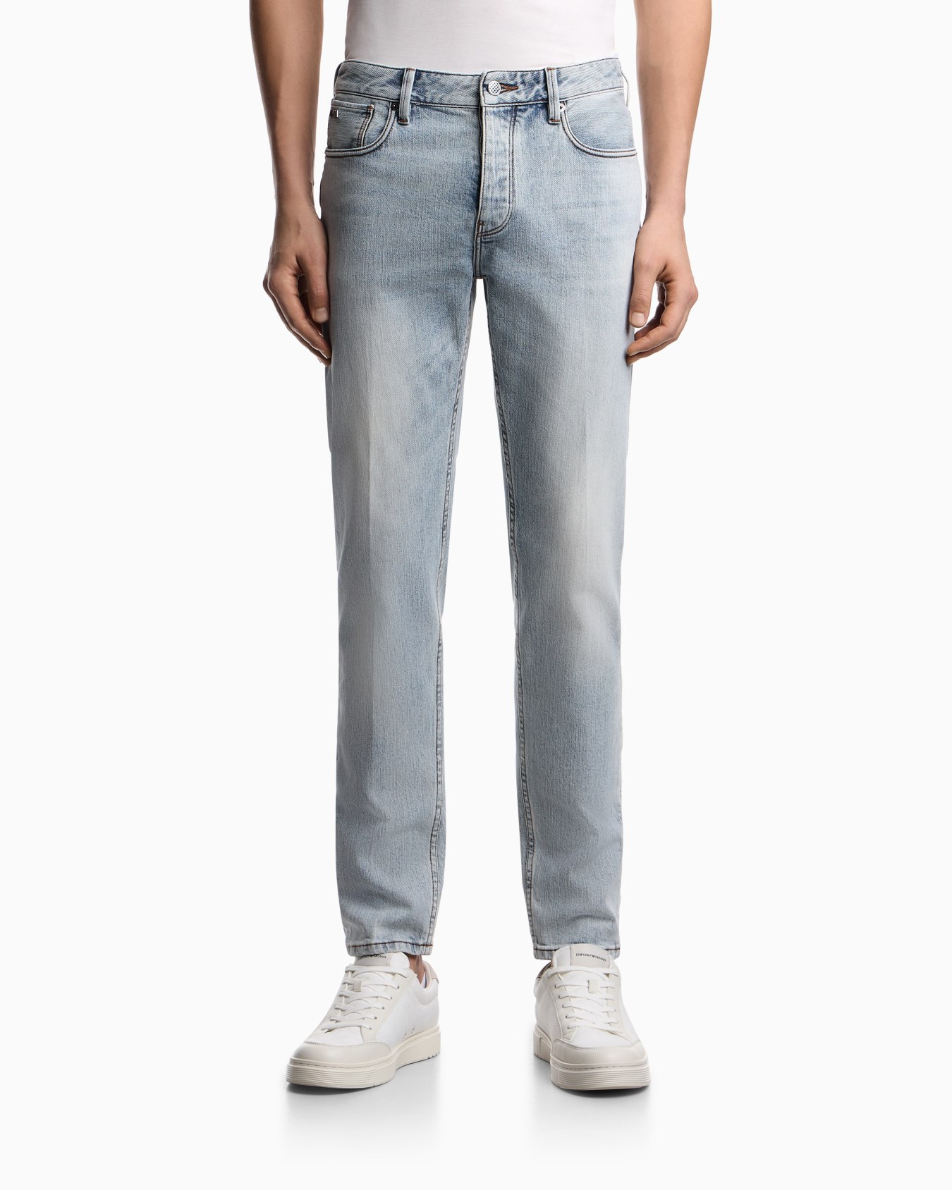 J75 slim-fit, stone-washed 8.6-oz comfort stretch-denim jeans Slide 3