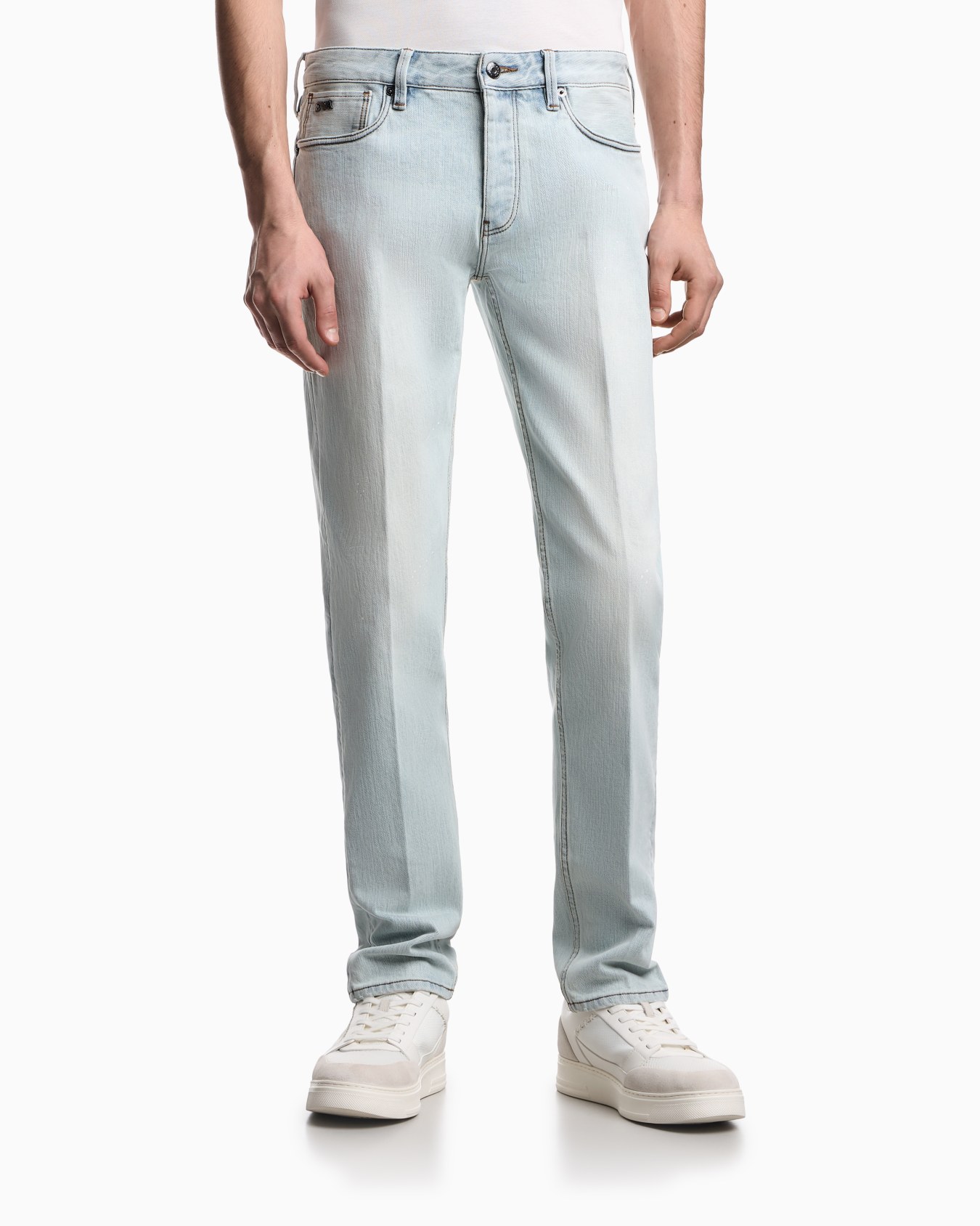J75 slim-fit, stretch denim jeans with micro spots Slide 3