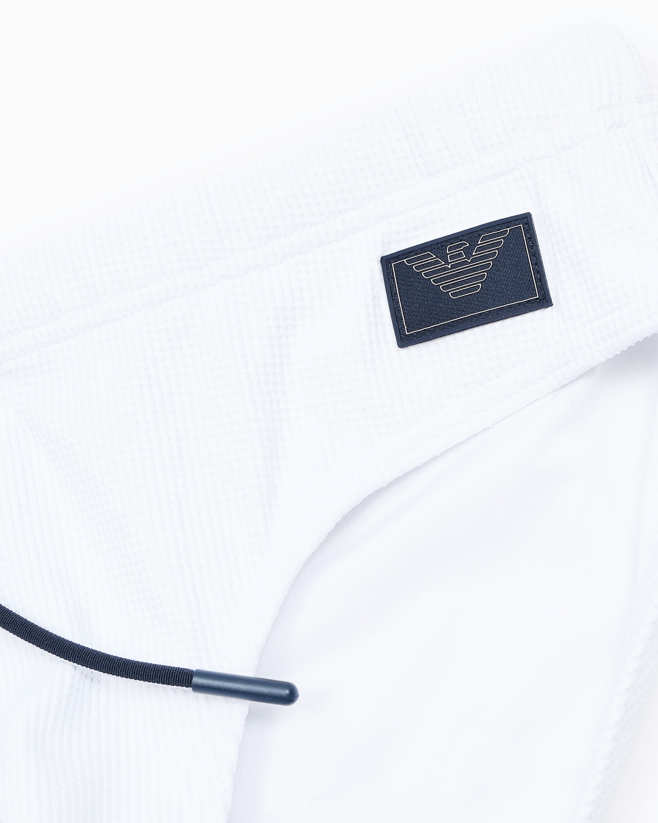 Satin label piqué swim briefs Slide 3