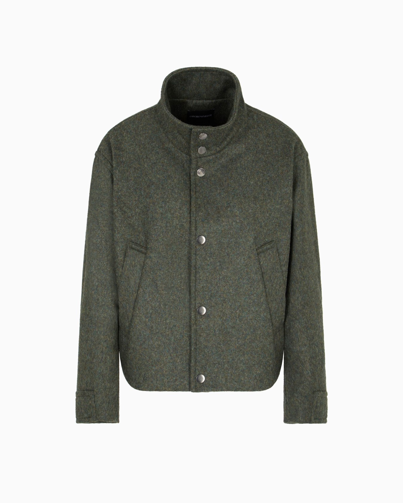 Loden wool blouson with press studs Slide 0