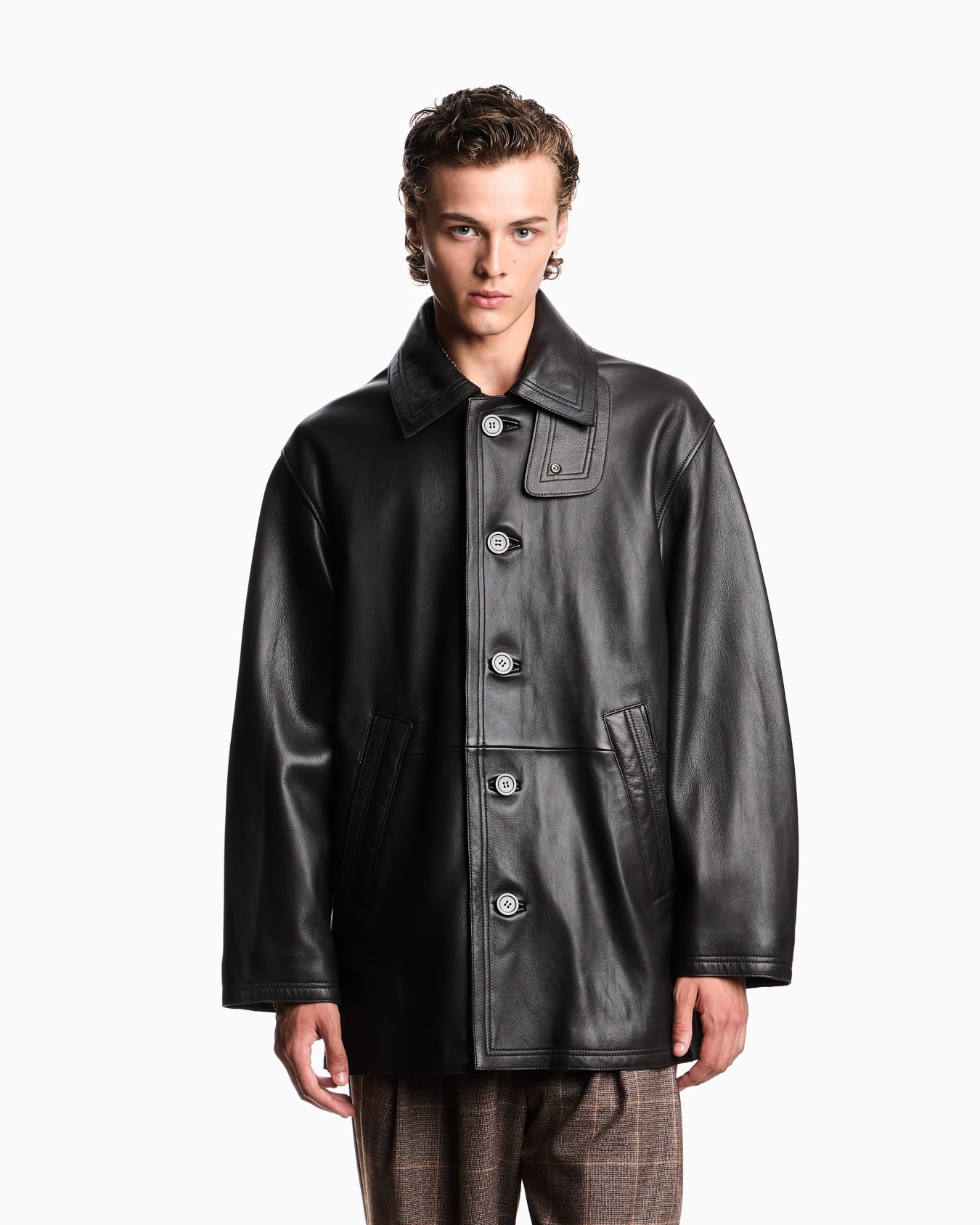 Blouson in plonge lambskin nappa leather Slide 3