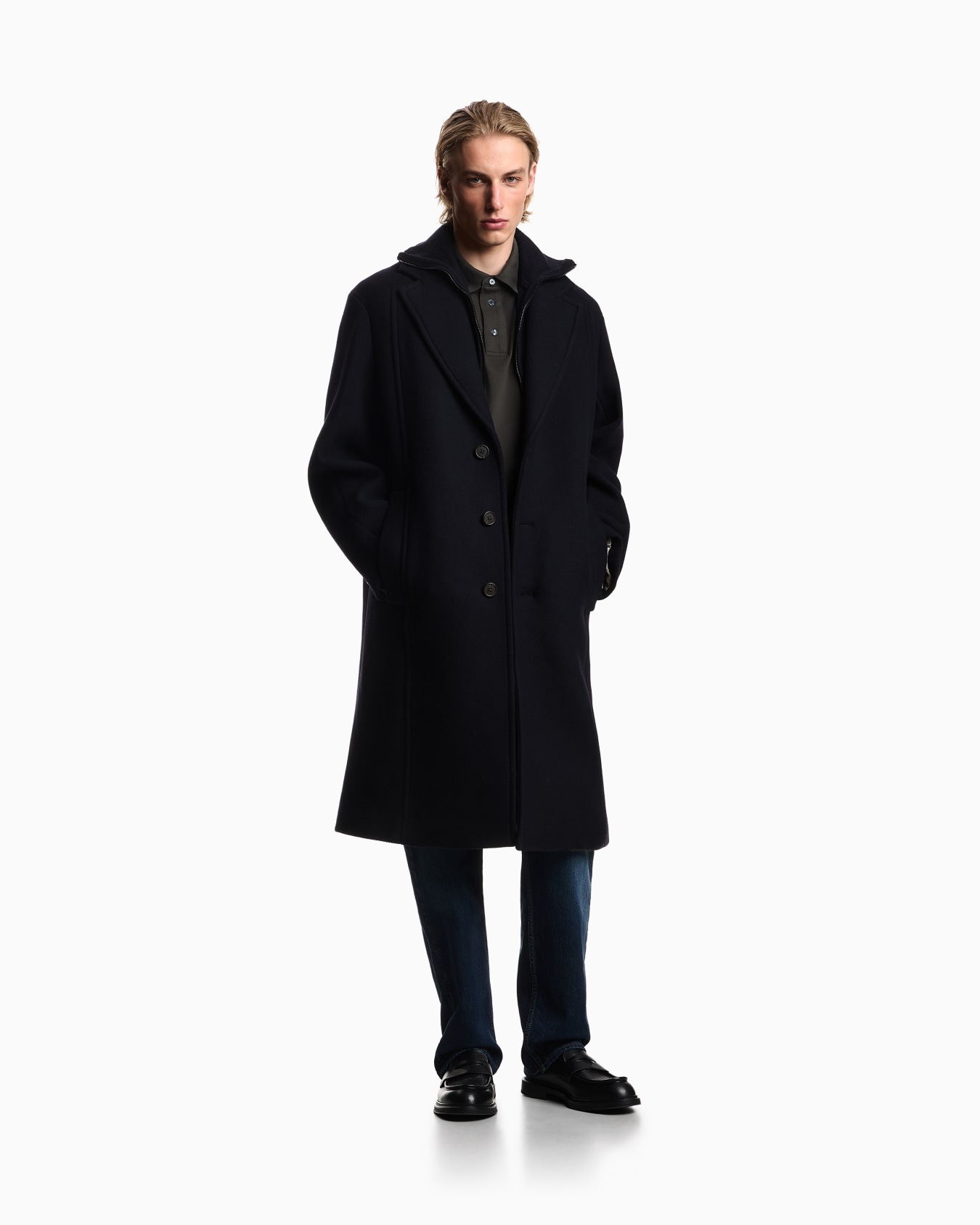 J76 straight-fit jeans in a vintage-effect washed denim Slide 1