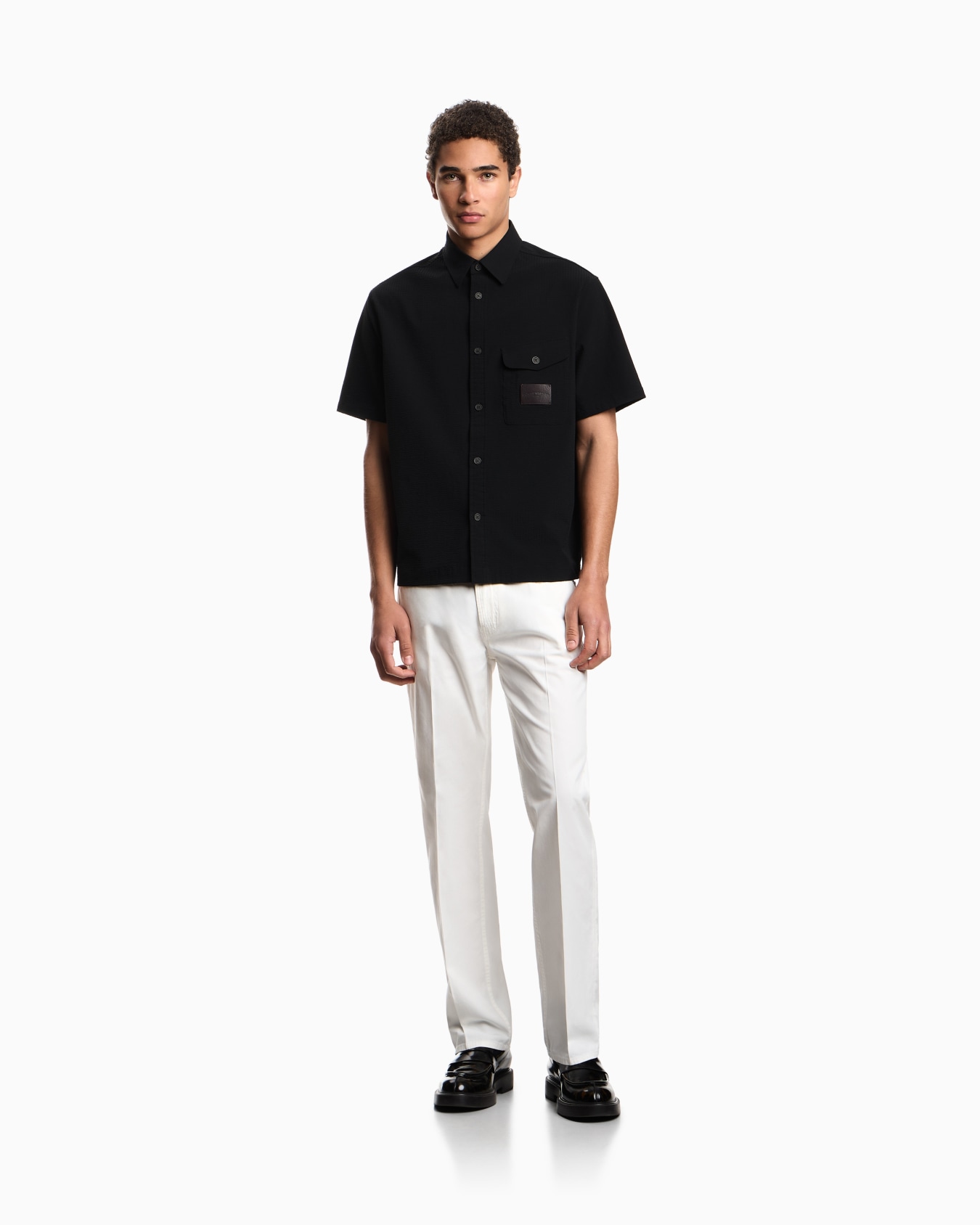J76 straight-fit five-pocket washed twill trousers Slide 1