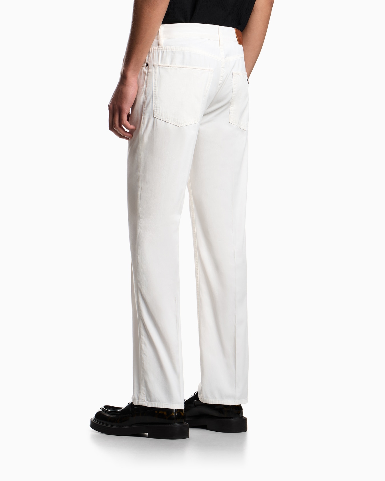 J76 straight-fit five-pocket washed twill trousers Slide 2