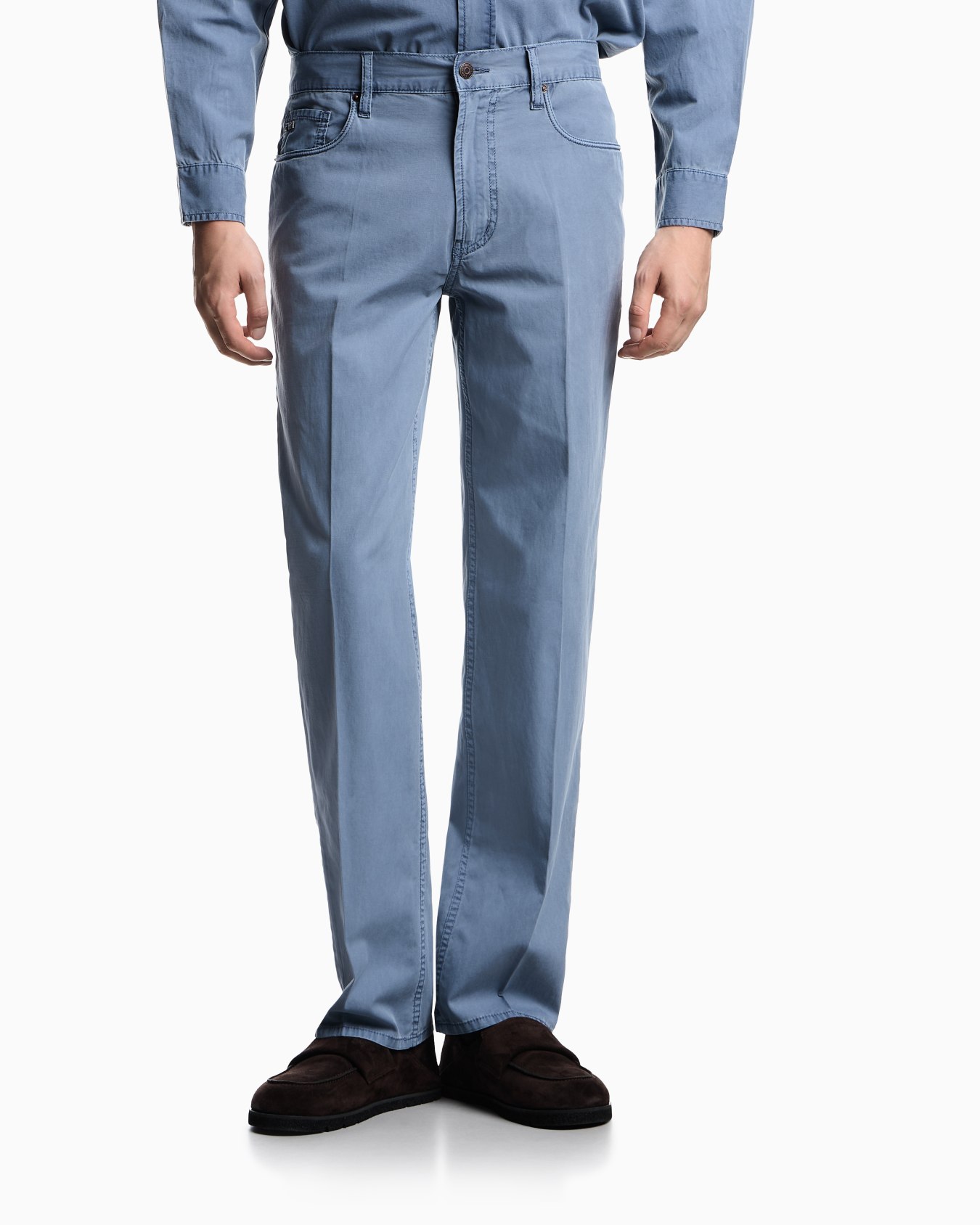 Straight Fit Five-Pocket-Hose J76 aus gewaschenem Twill Folie 3