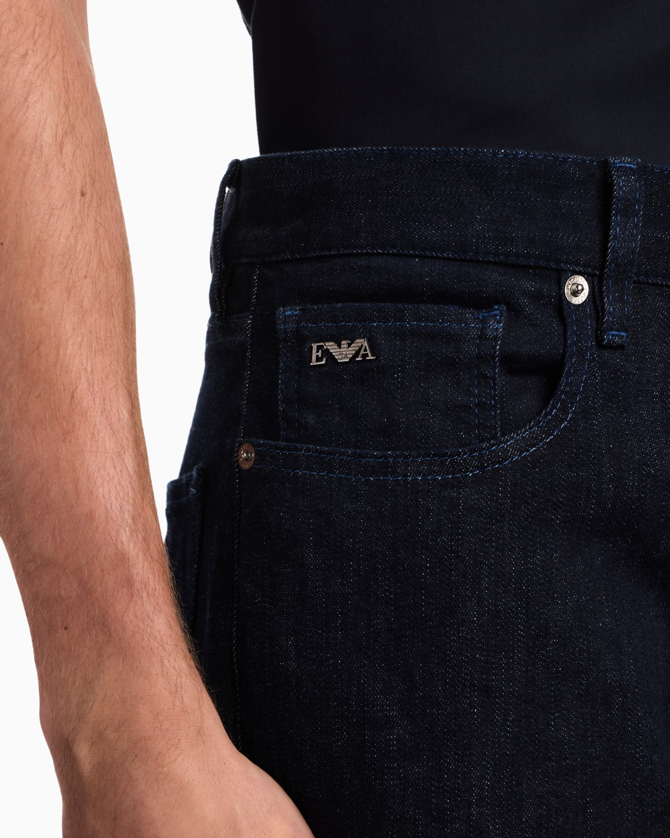 J76 straight-fit, washed, 11.5-oz comfort-denim jeans Slide 4