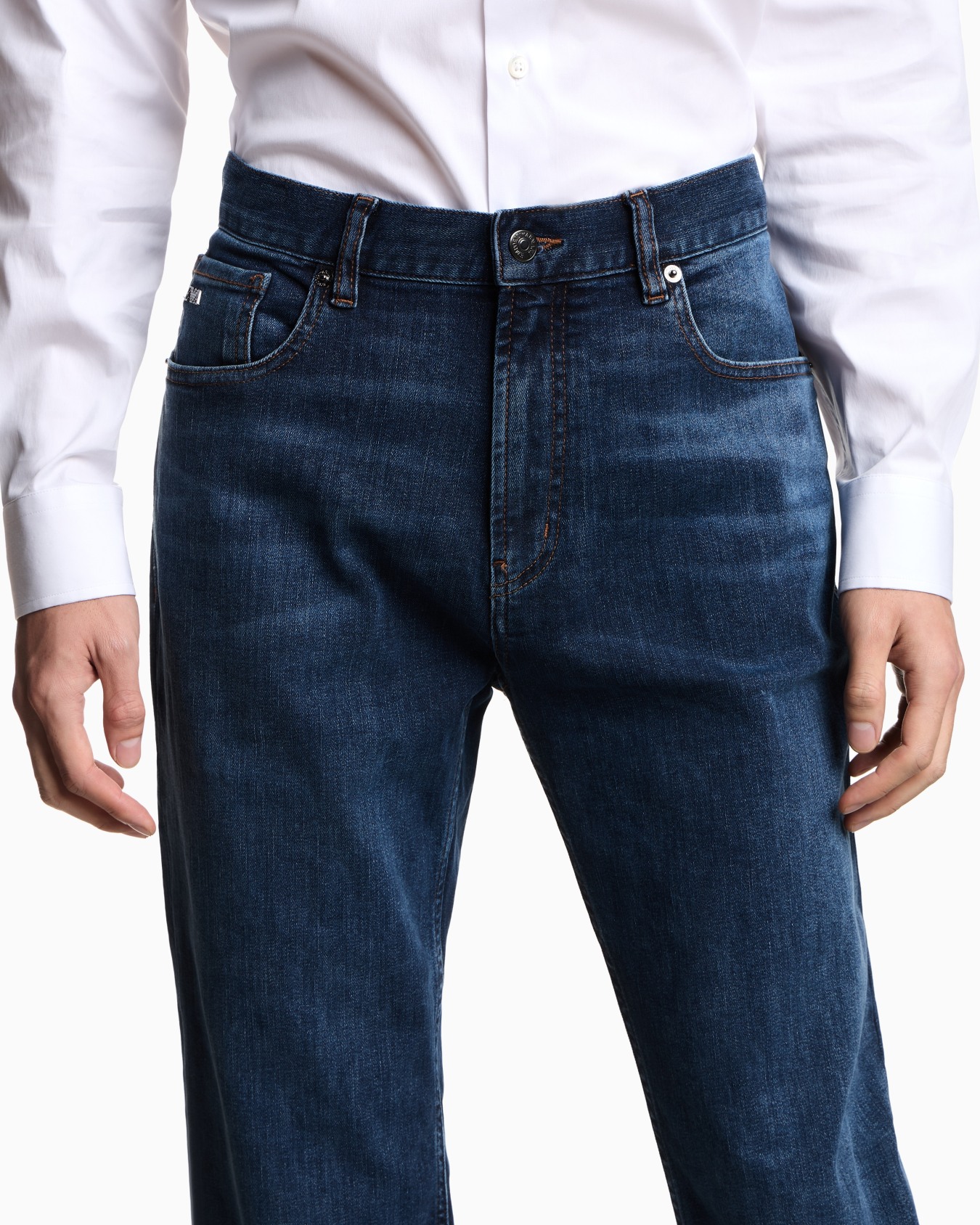 J76 straight-fit, washed, 11.5-oz comfort-denim jeans Slide 4