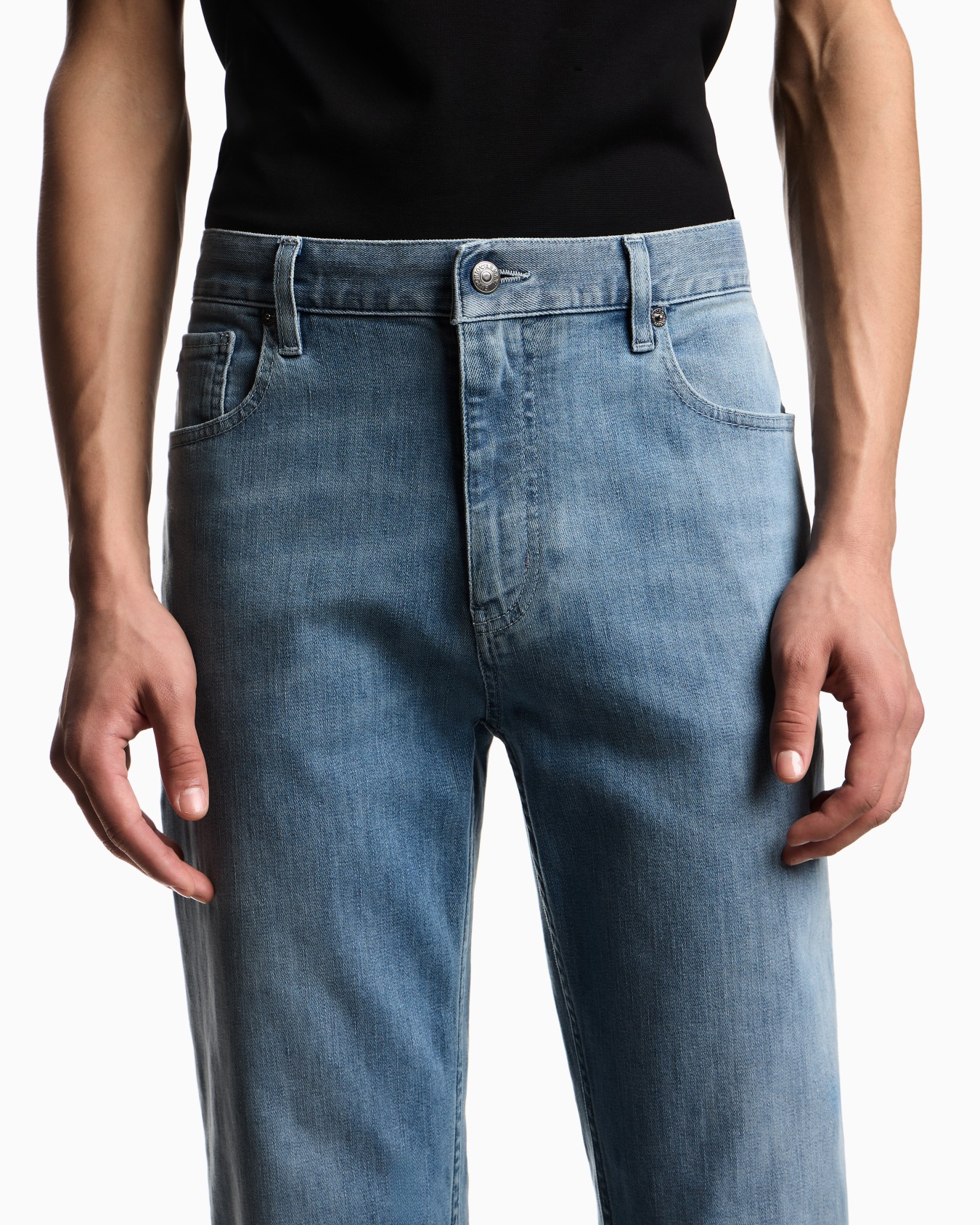 J76 straight-fit, washed, 11.5-oz comfort-denim jeans Slide 4