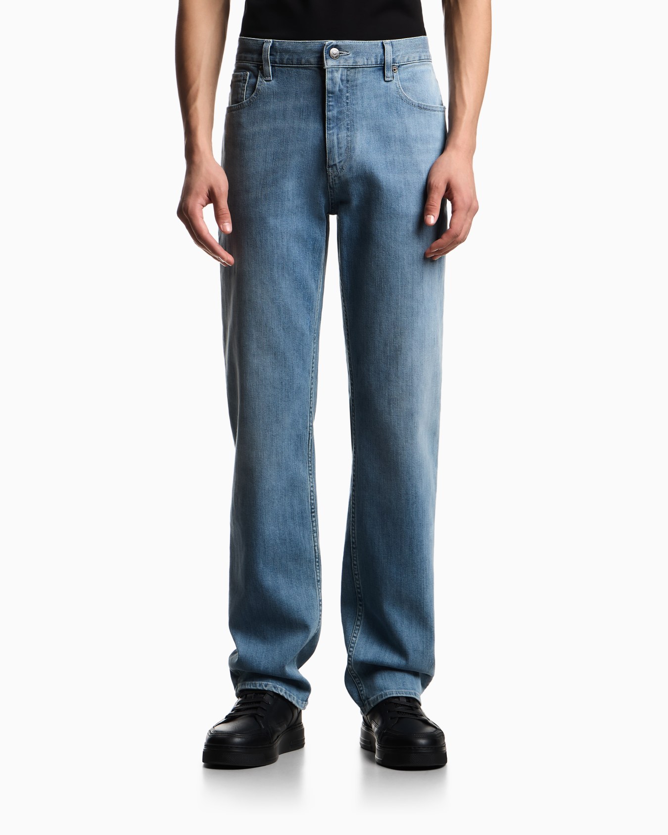 J76 straight-fit, washed, 11.5-oz comfort-denim jeans Slide 3