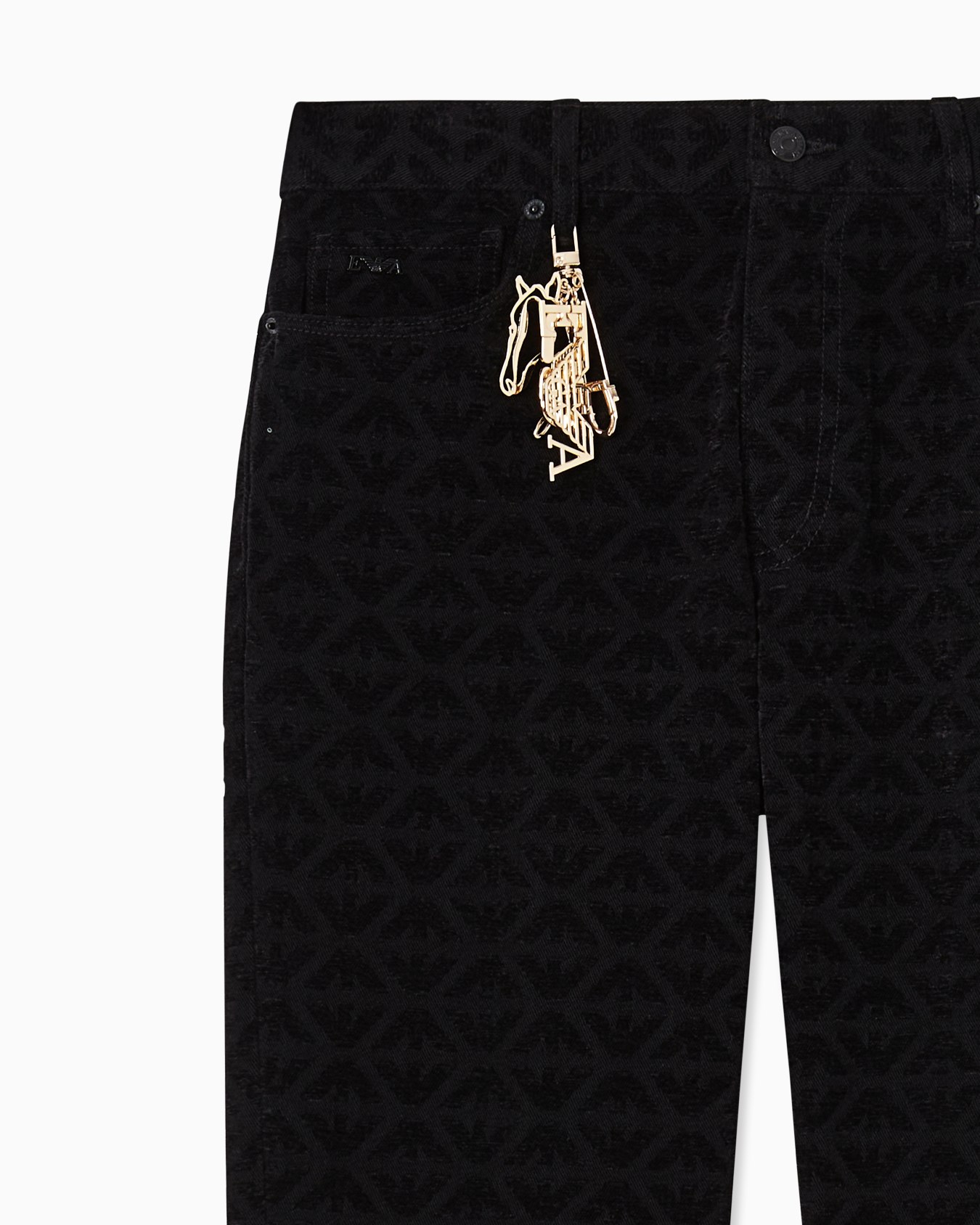 春節 パンツ シェニール ジャカードモチーフ スライドする 4