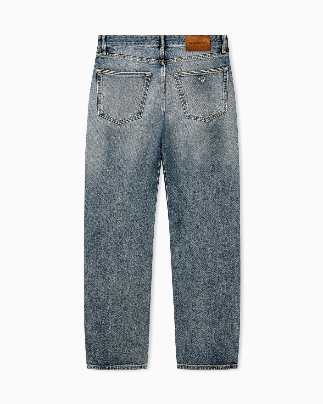 Five-pocket denim jeans regular fit with whiskering Slide 2