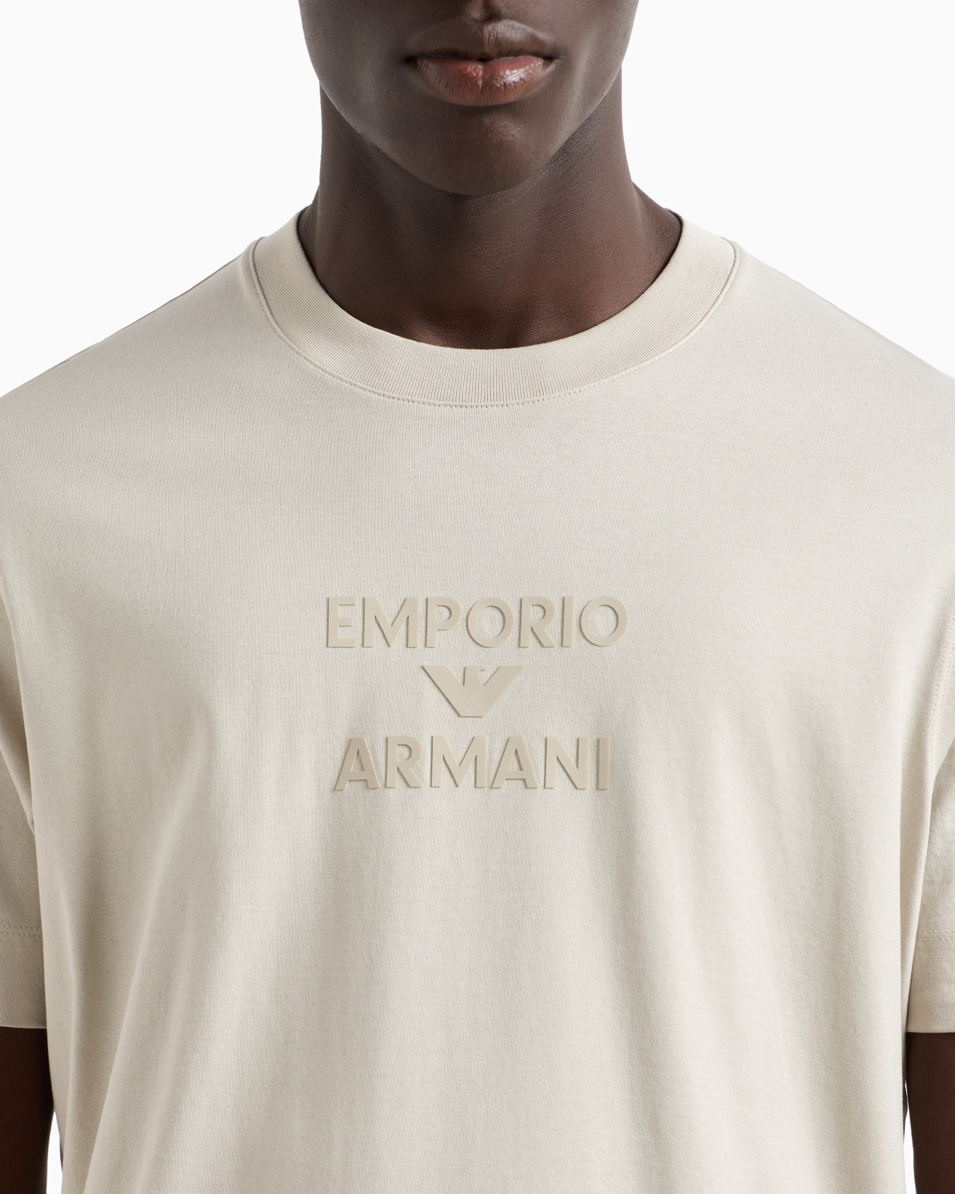 ASV T-Shirt aus Jersey mit farblich passendem, gummiertem Logo Folie 4
