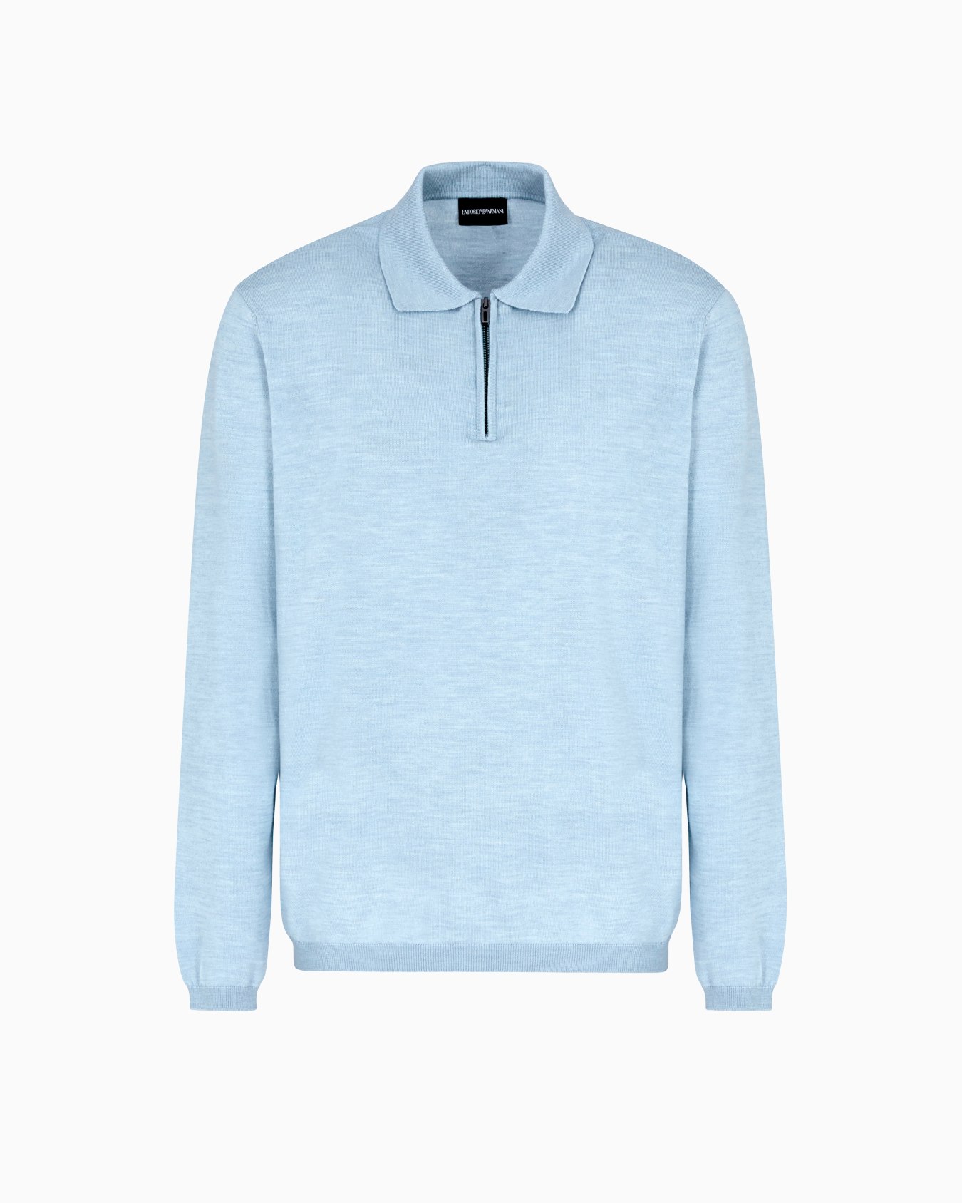 Pull col polo en laine vierge rase Travel Essential Diapositive 0