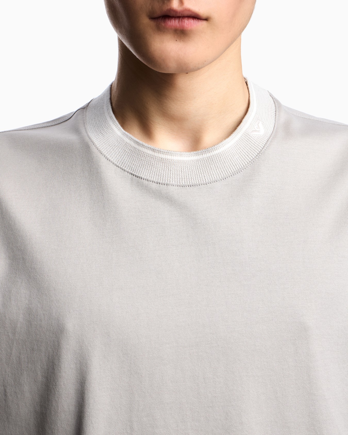 ASV Jersey T-shirt with trimmed crew neck Slide 4