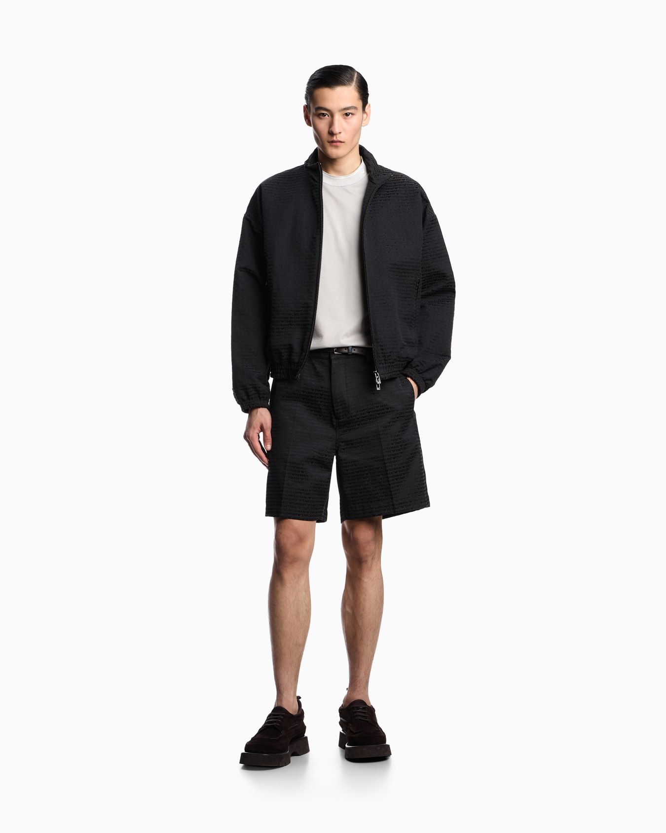 ASV Jersey T-shirt with trimmed crew neck Slide 1