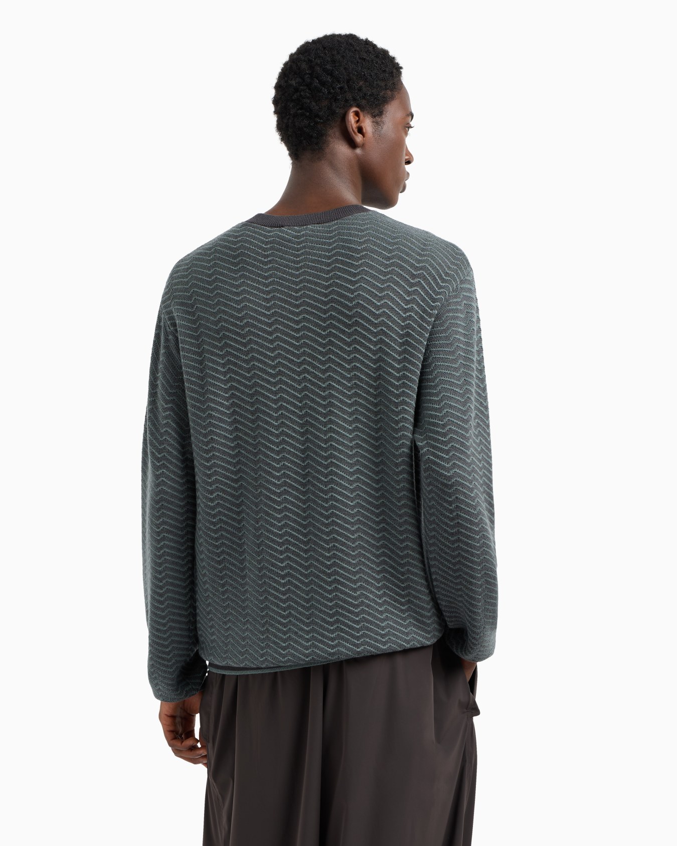 ASV wool and Lyocell-blend jumper in a patterned stitch Slide 2