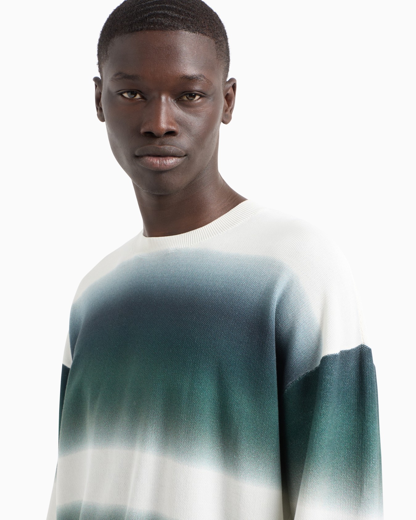 Pullover in Pikee-Struktur mit Digital-Print Folie 5