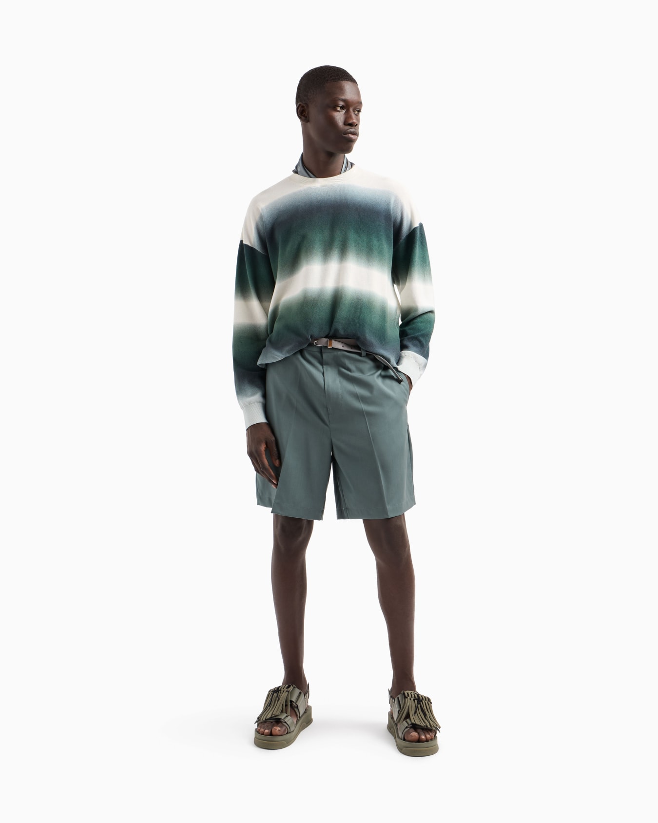 Pullover in Pikee-Struktur mit Digital-Print Folie 2