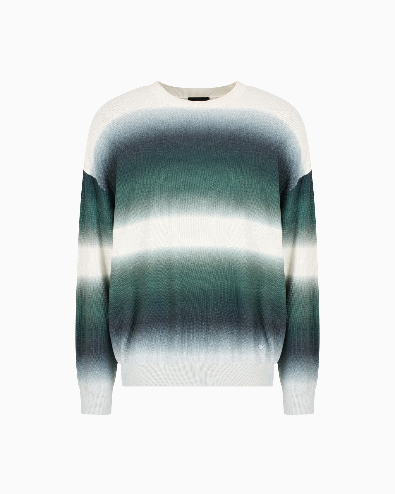 Pullover in Pikee-Struktur mit Digital-Print Folie 0