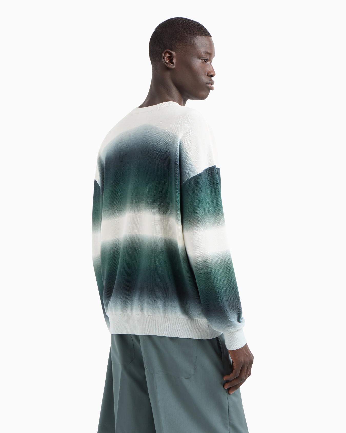 Pullover in Pikee-Struktur mit Digital-Print Folie 3