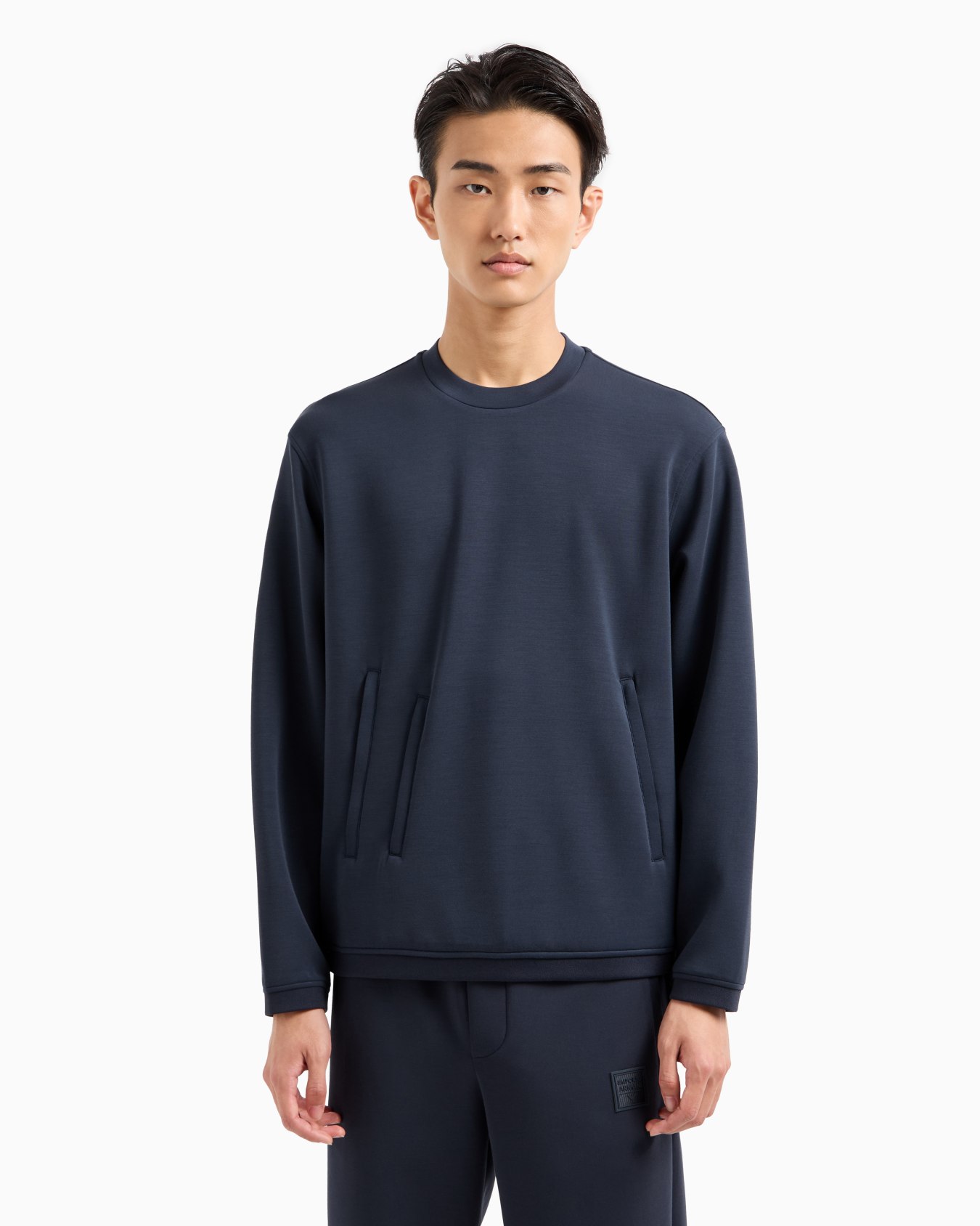 Travel Essential modal-blend double jersey sweatshirt Slide 1