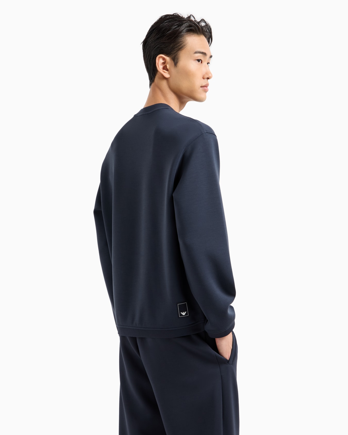 Travel Essential modal-blend double jersey sweatshirt Slide 2