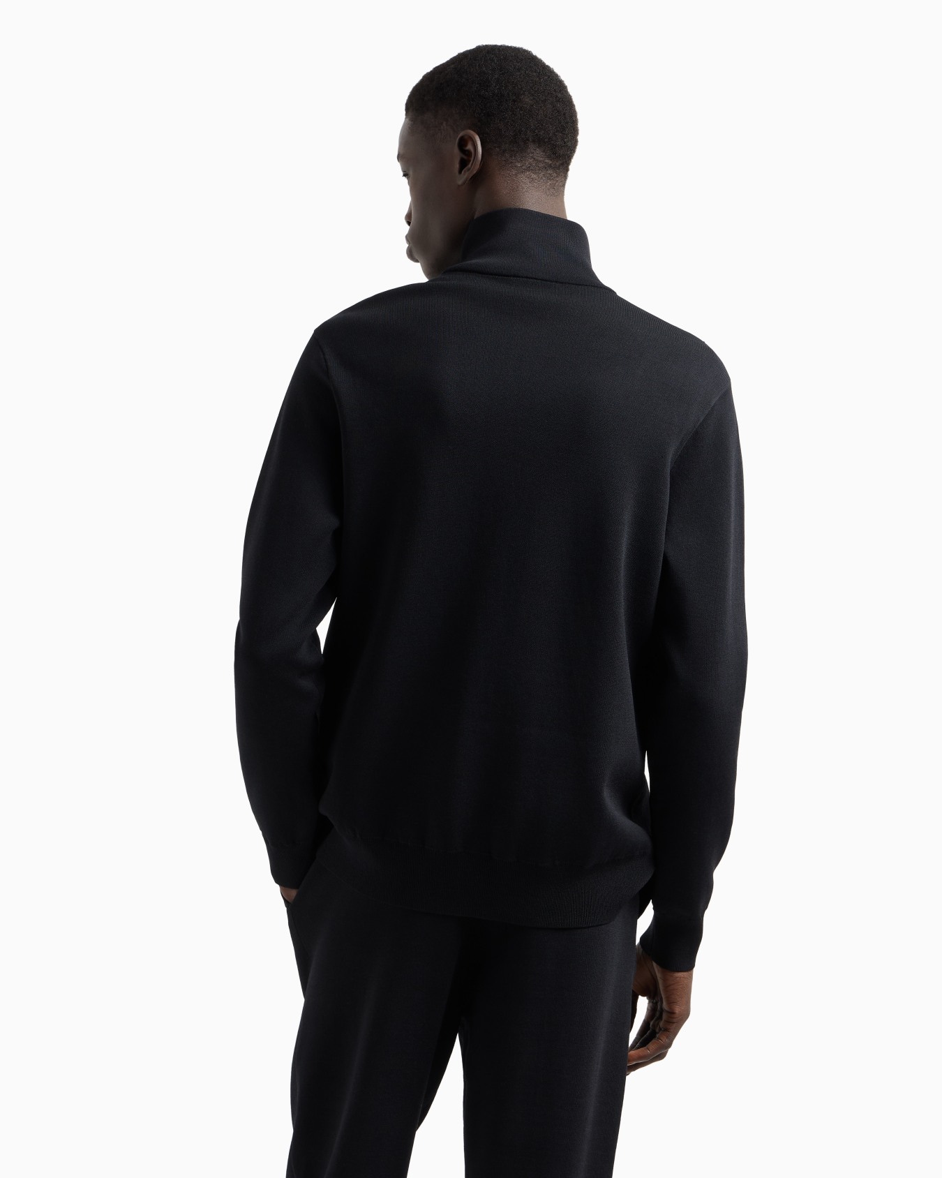Cardigan full zip in maglia unita Slide 2