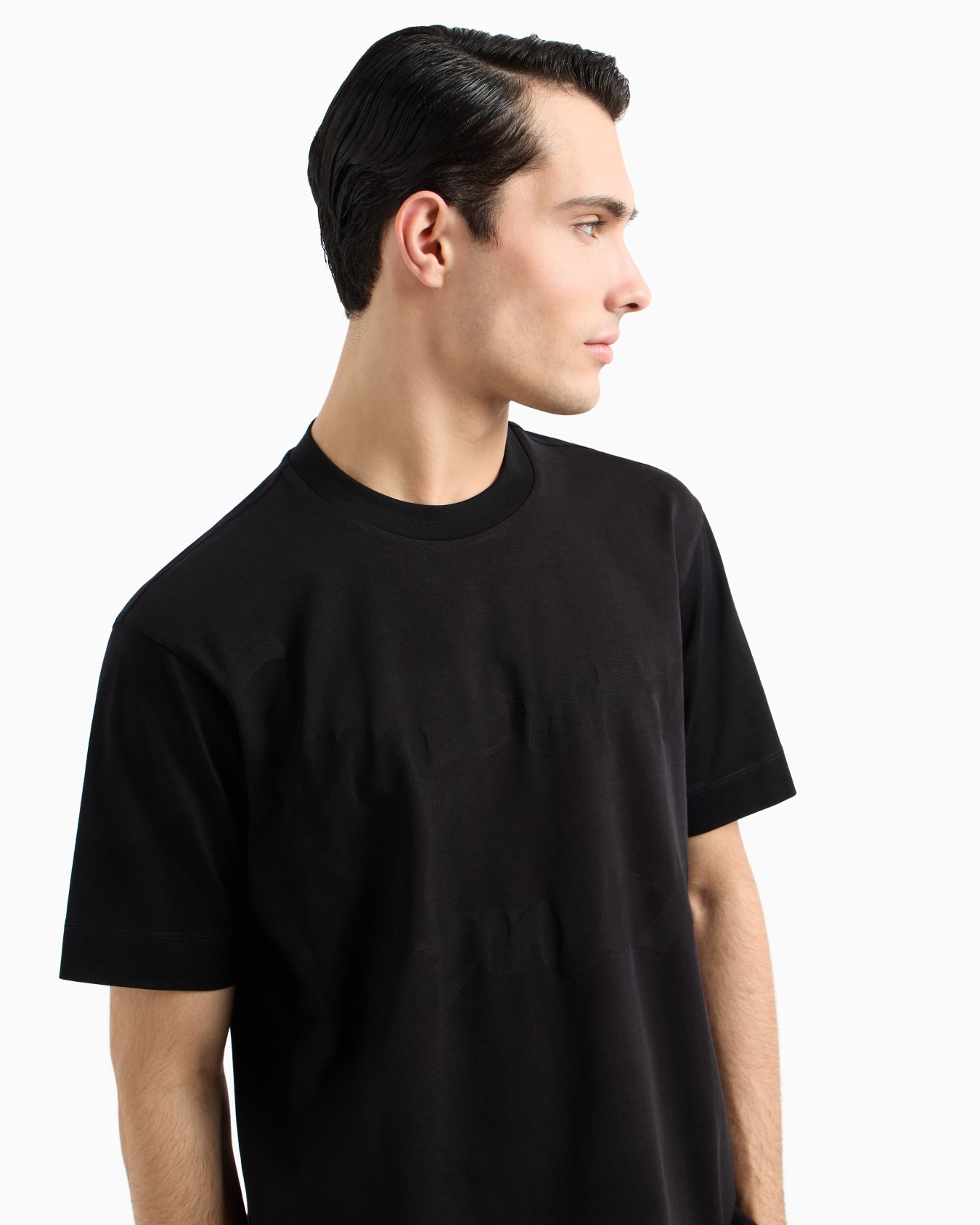 ASV Jersey T-shirt with jacquard logo Slide 4