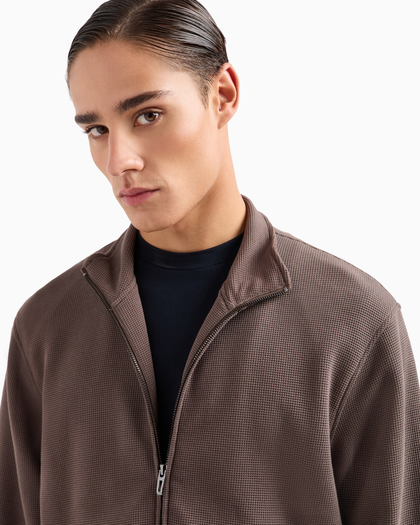 Sweat-shirt Travel Essential en jersey gaufré à fermeture zippée intégrale  ASV Diapositive 4