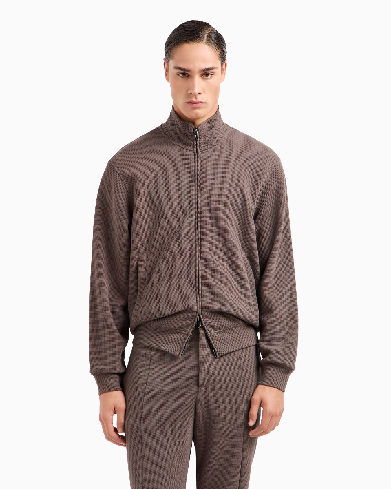 Sweat-shirt Travel Essential en jersey gaufré à fermeture zippée intégrale  ASV Diapositive 3