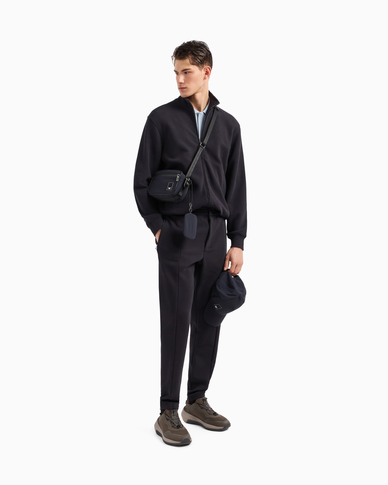 ASV Travel Essentials full-zip sweatshirt in waffle jersey Slide 2
