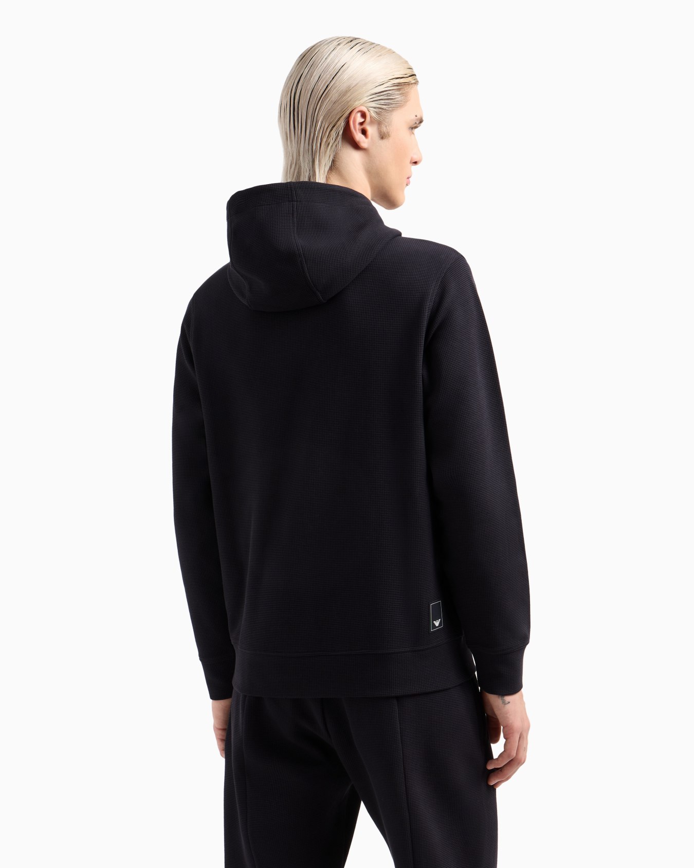 ASV Travel Essentials waffle jersey hooded sweatshirt Slide 2