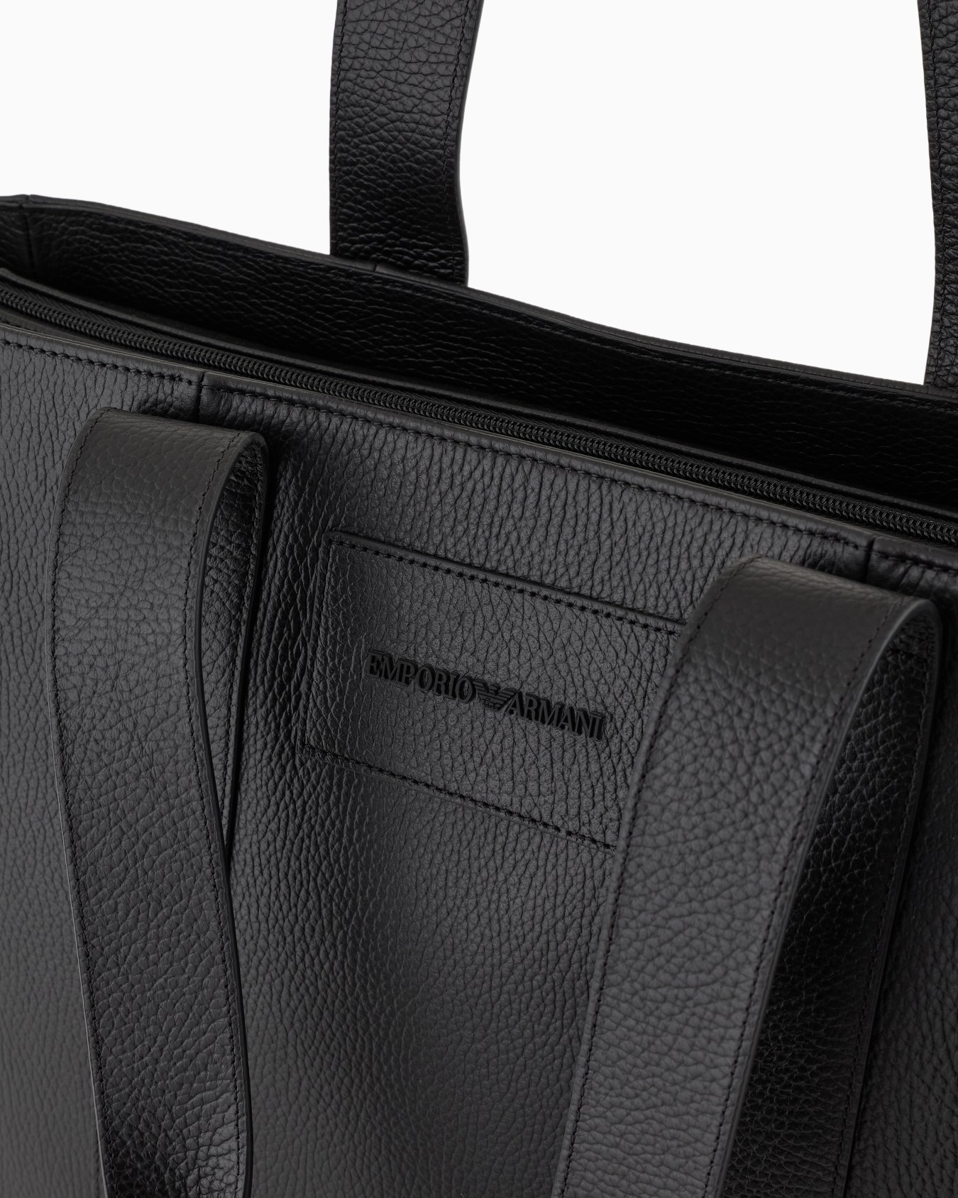 Tumbled leather shopper bag Slide 4