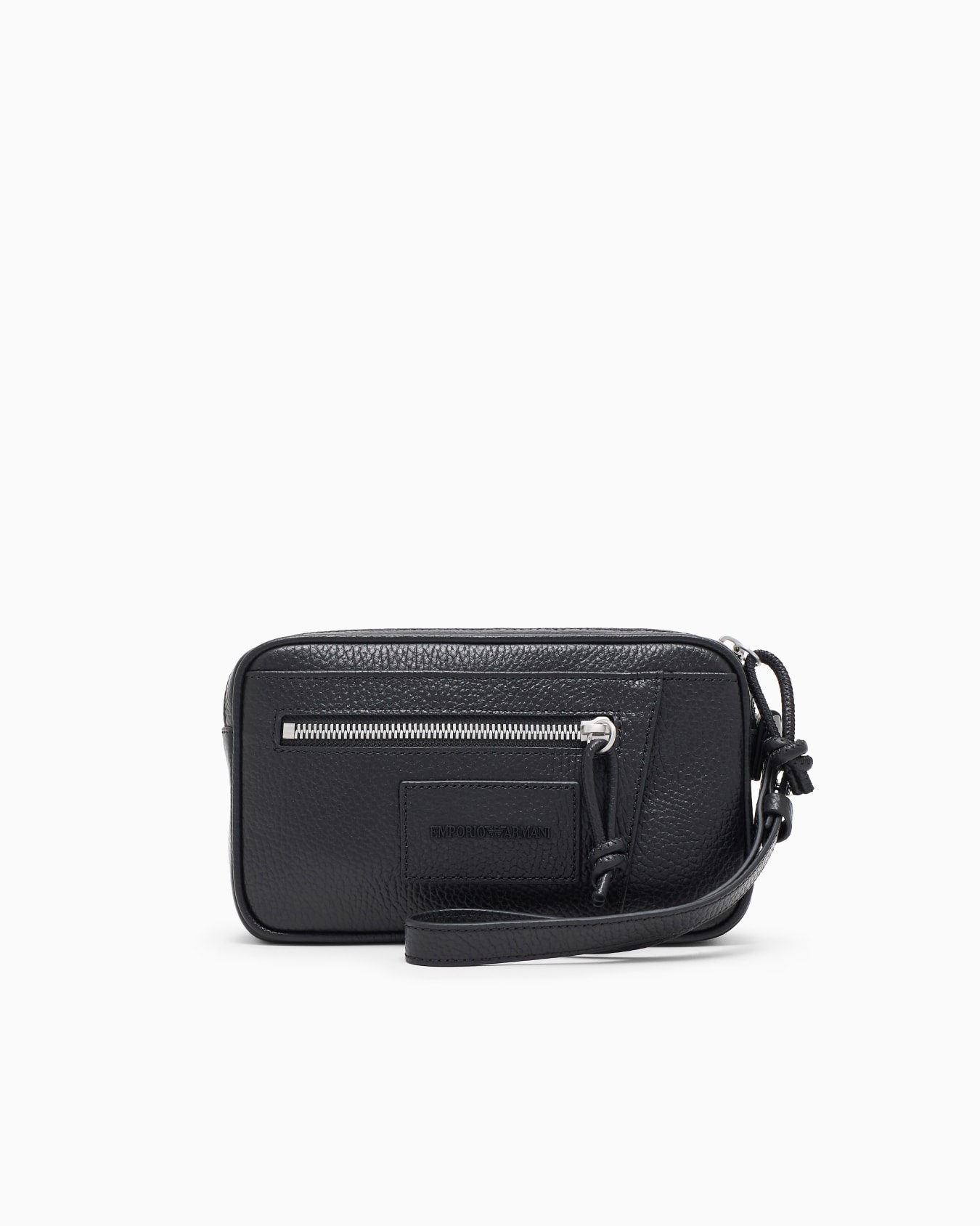 Tumbled leather washbag Slide 0