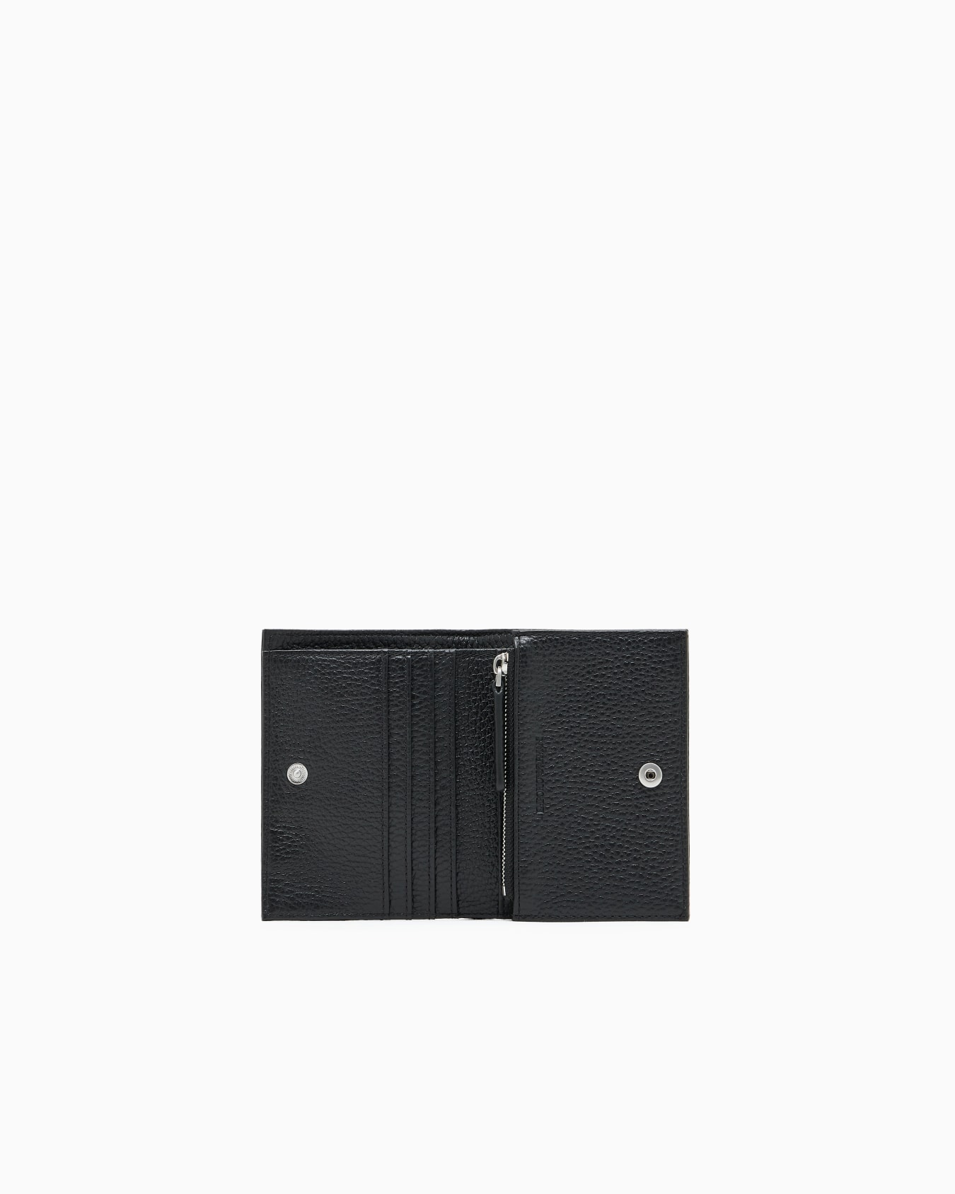 Tumbled leather compact wallet Slide 2