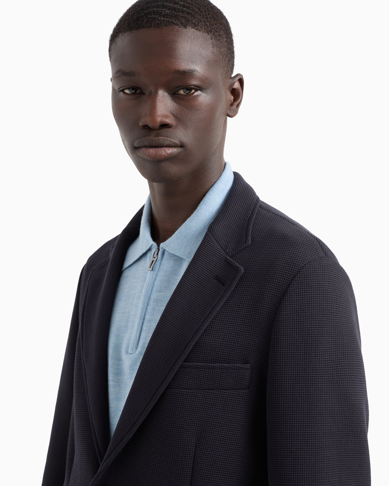 Travel Essentials single-breasted blazer in waffle jersey Slide 4