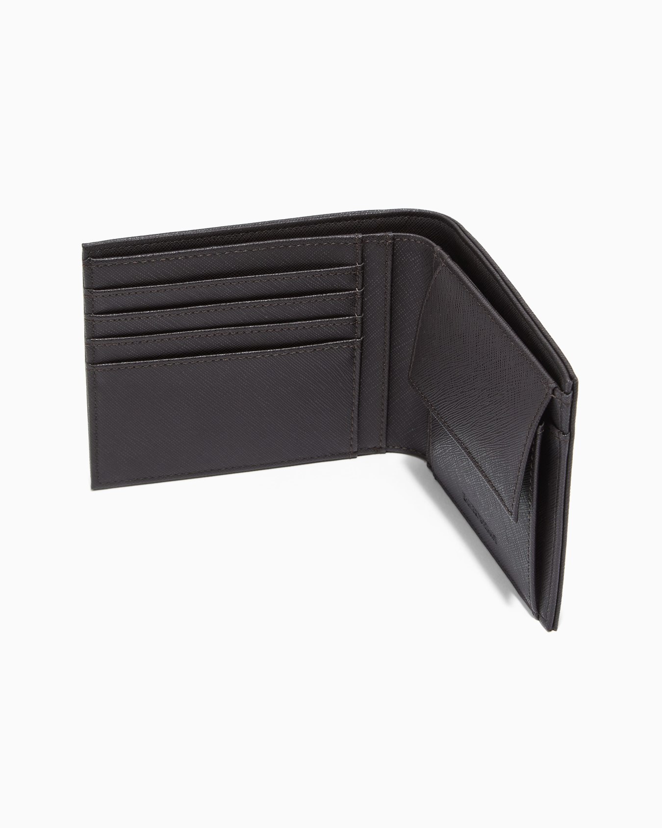 Cartera plegable de piel saffiano regenerada ASV Diapositiva 3