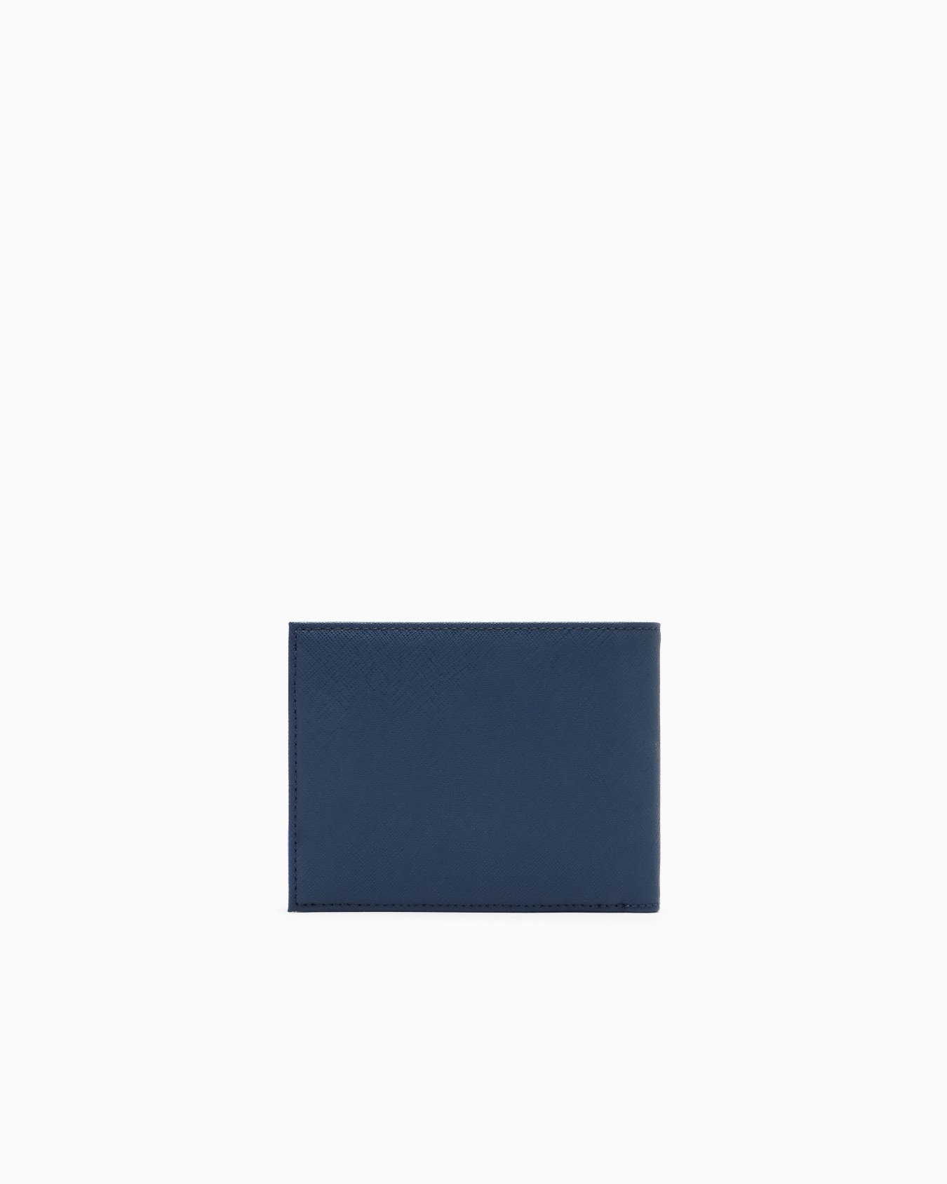 Cartera plegable de piel saffiano regenerada ASV Diapositiva 1