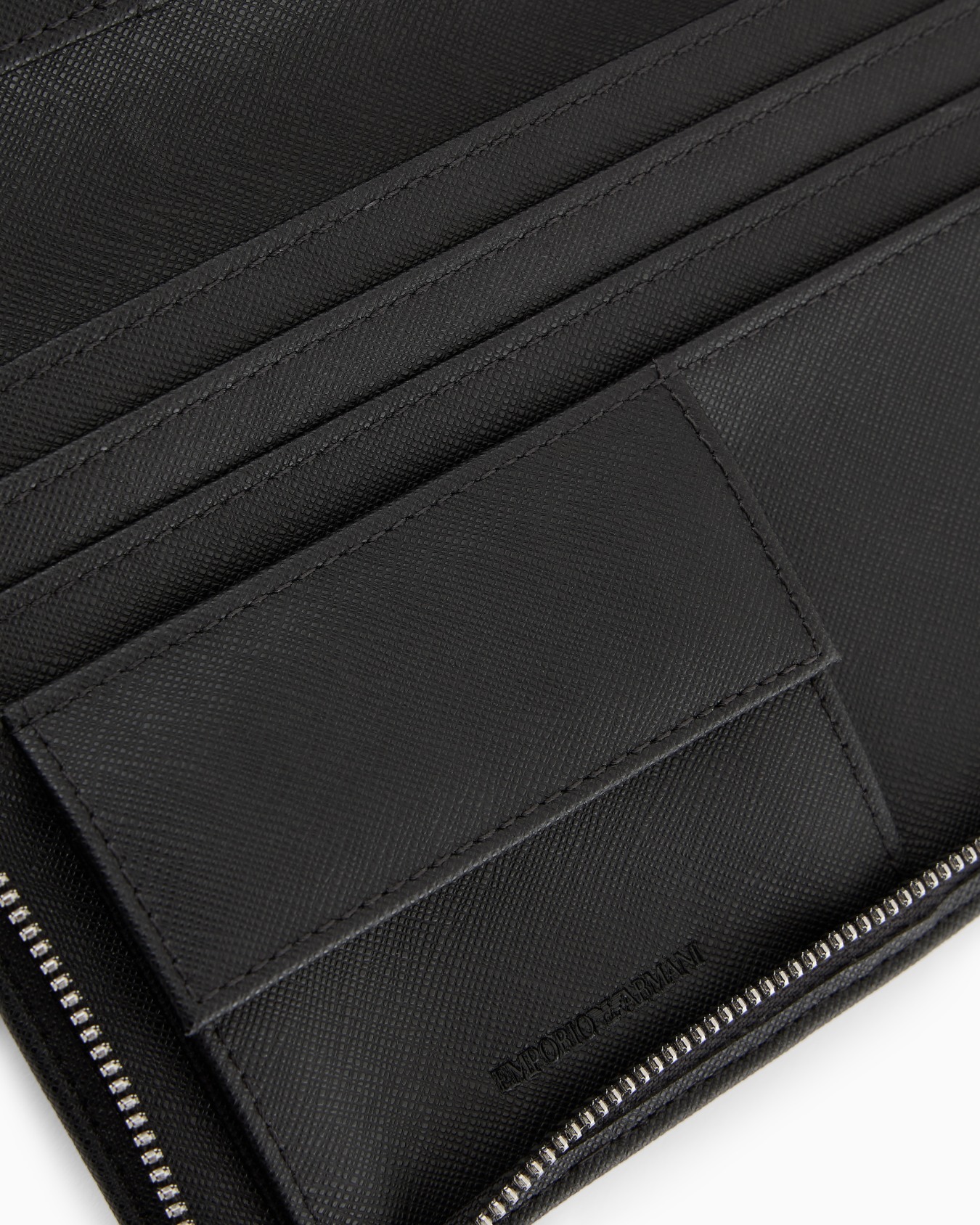 ASV regenerated Saffiano leather organiser with eagle plate Slide 4