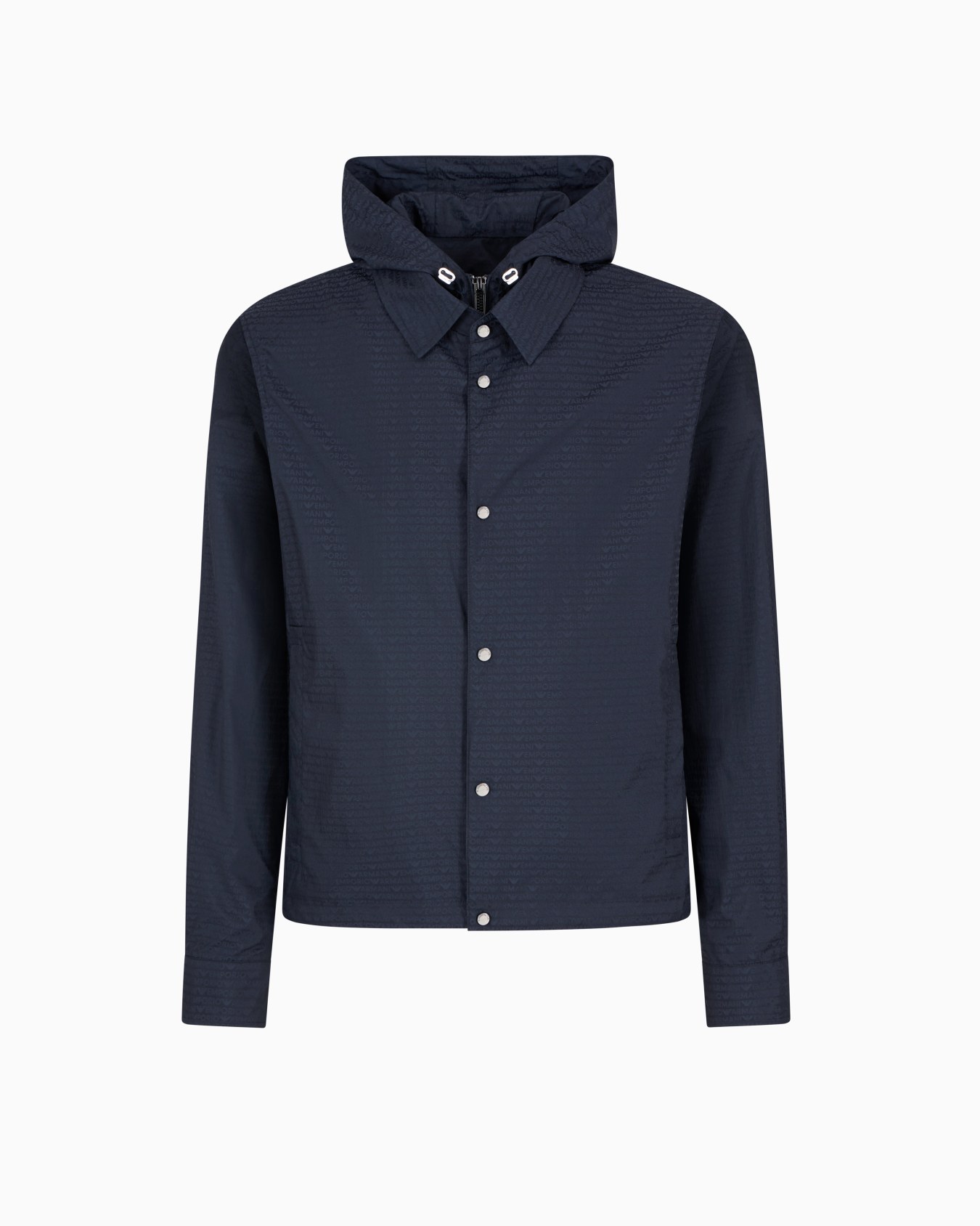 Nylon blouson with detachable inner panel with jacquard all-over lettering Slide 0