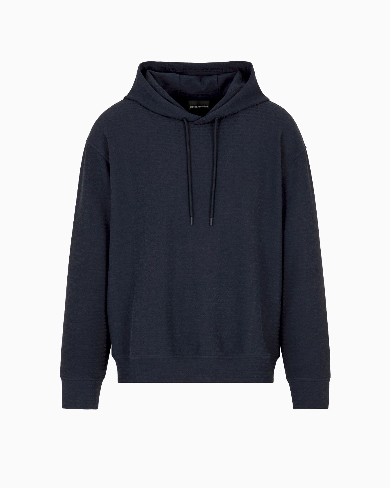 ASV jersey-Lyocell blend hooded sweatshirt with all-over lettering Slide 0