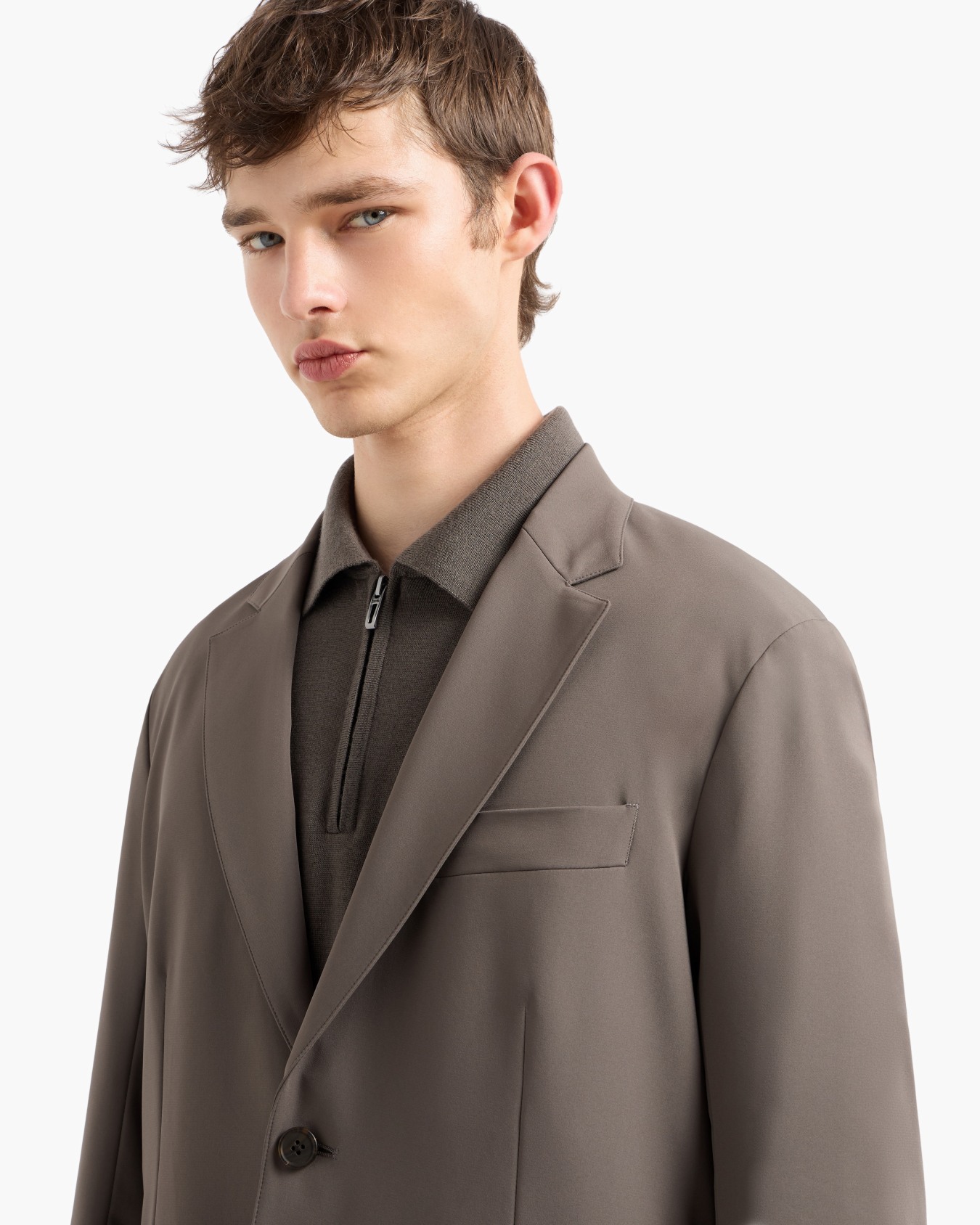 Einreihiger Travel Essential Blazer aus Stretch-Nylon Folie 5