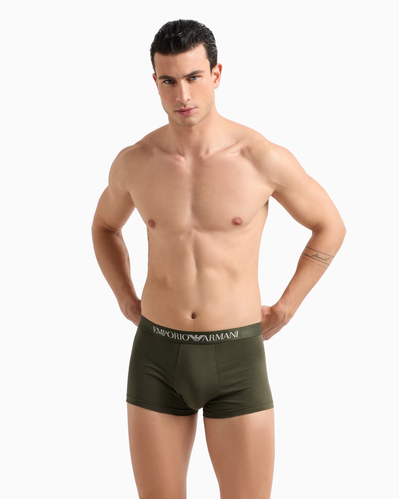 Two-pack of boxer briefs with a mixed pattern print Slide 1