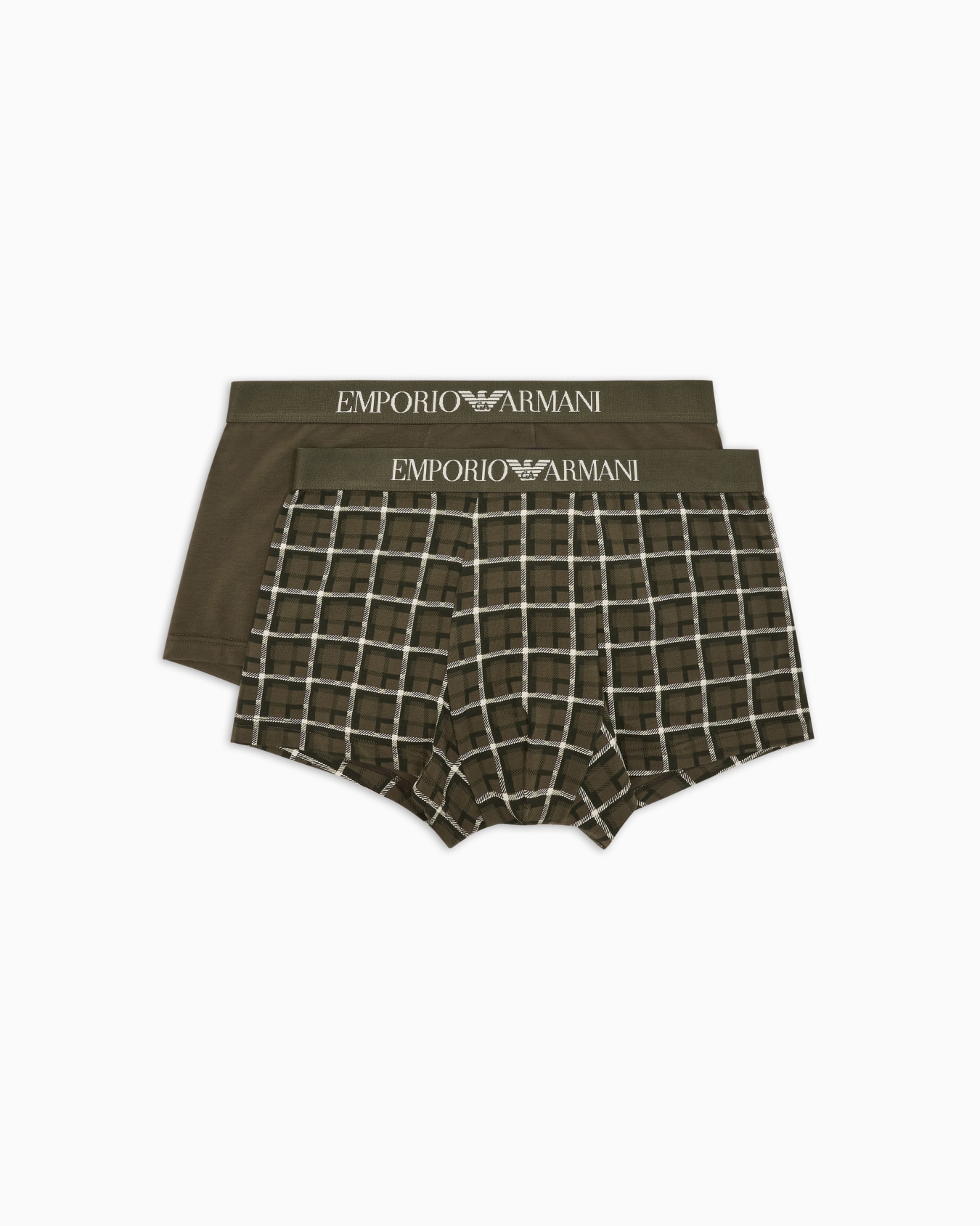 Two-pack of boxer briefs with a mixed pattern print Slide 0